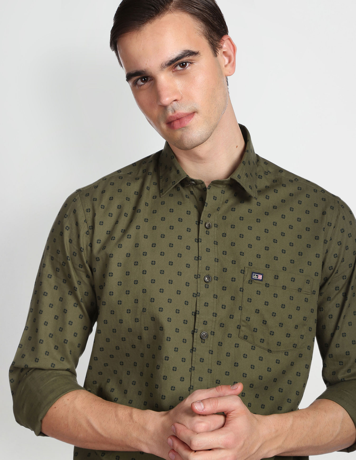 Arrow Sports Motif Print Tennis Club Shirt