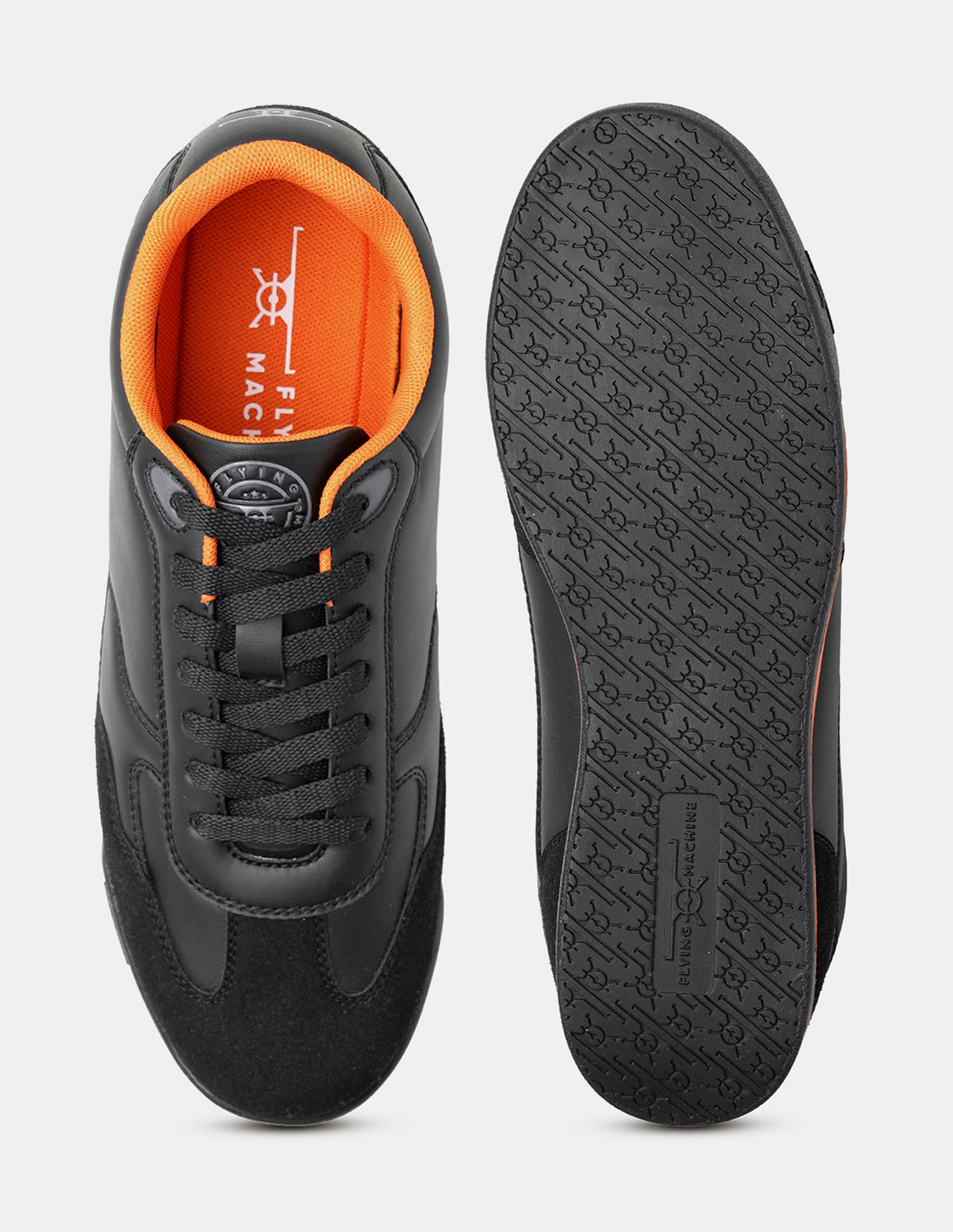 Flying Machine Men Hudson Colorblocked Suede Sneakers