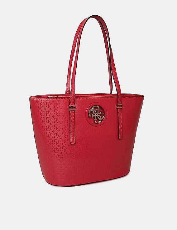 Buy GUESS Women Red Open Road Small Tote Bag 