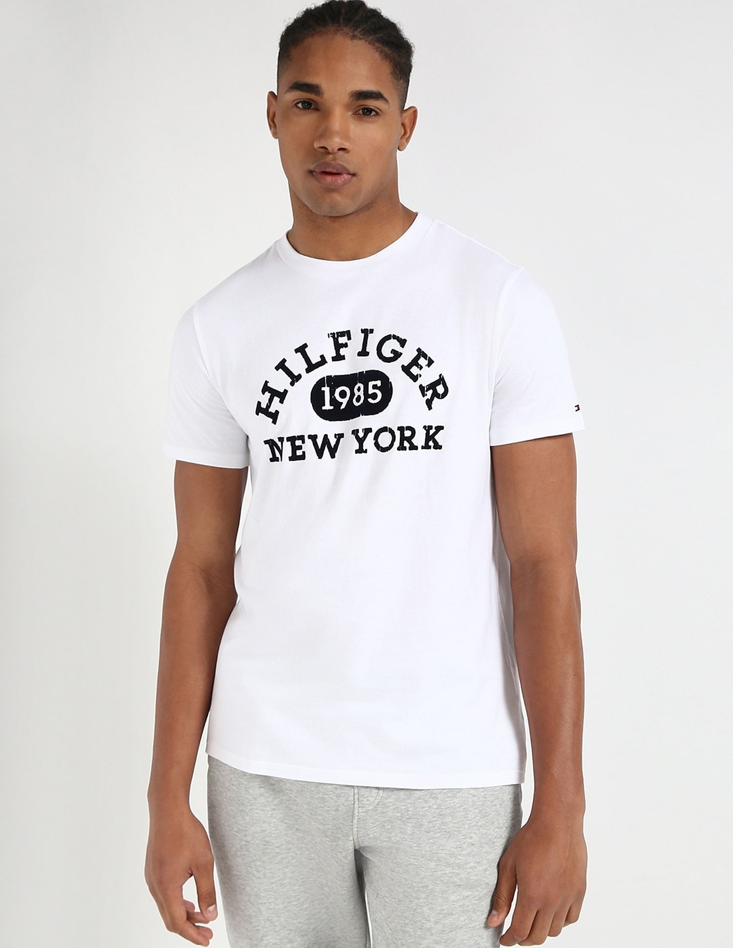 Tommy Hilfiger Embroidered Logo Regular-Fit Cotton T-Shirt