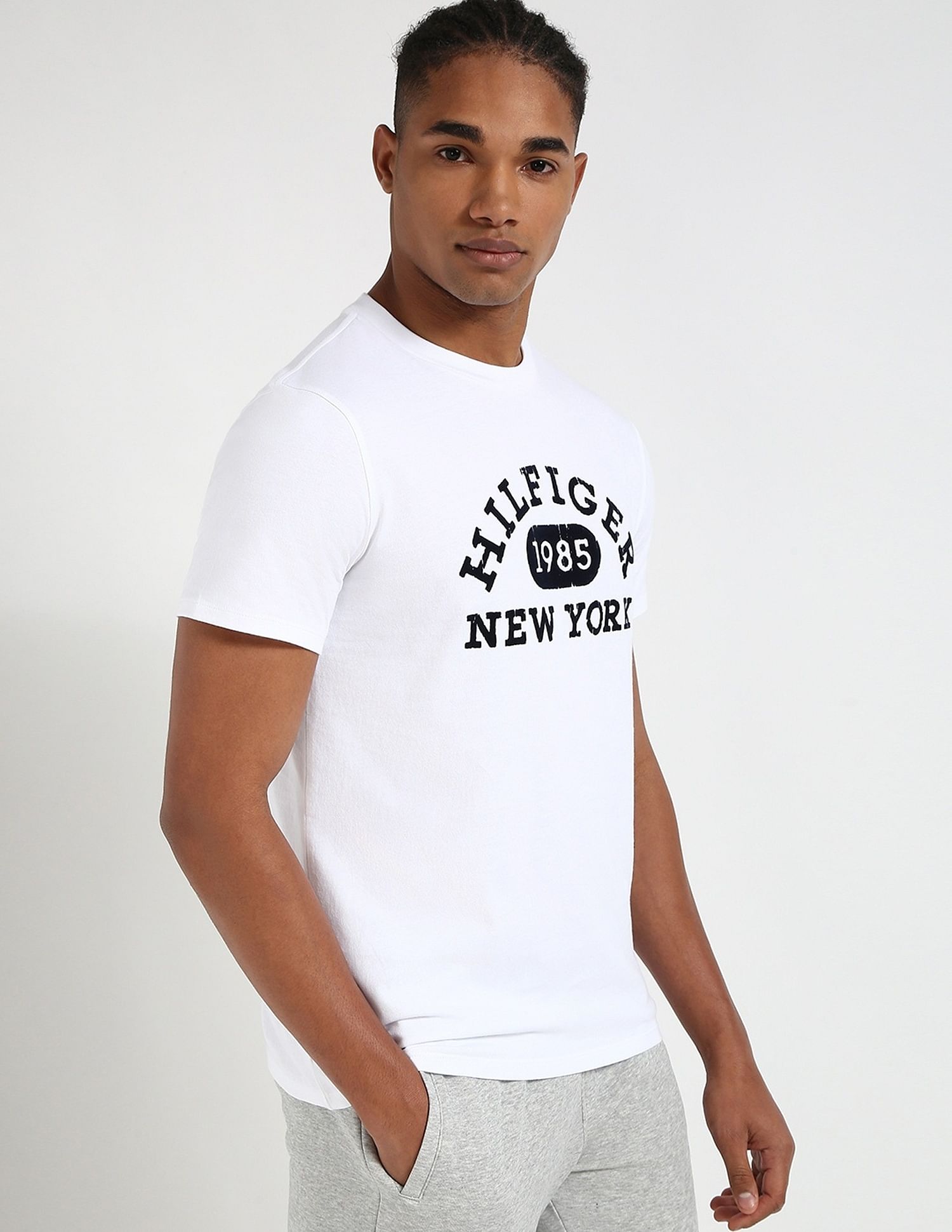 Tommy Hilfiger Embroidered Logo Regular-Fit Cotton T-Shirt