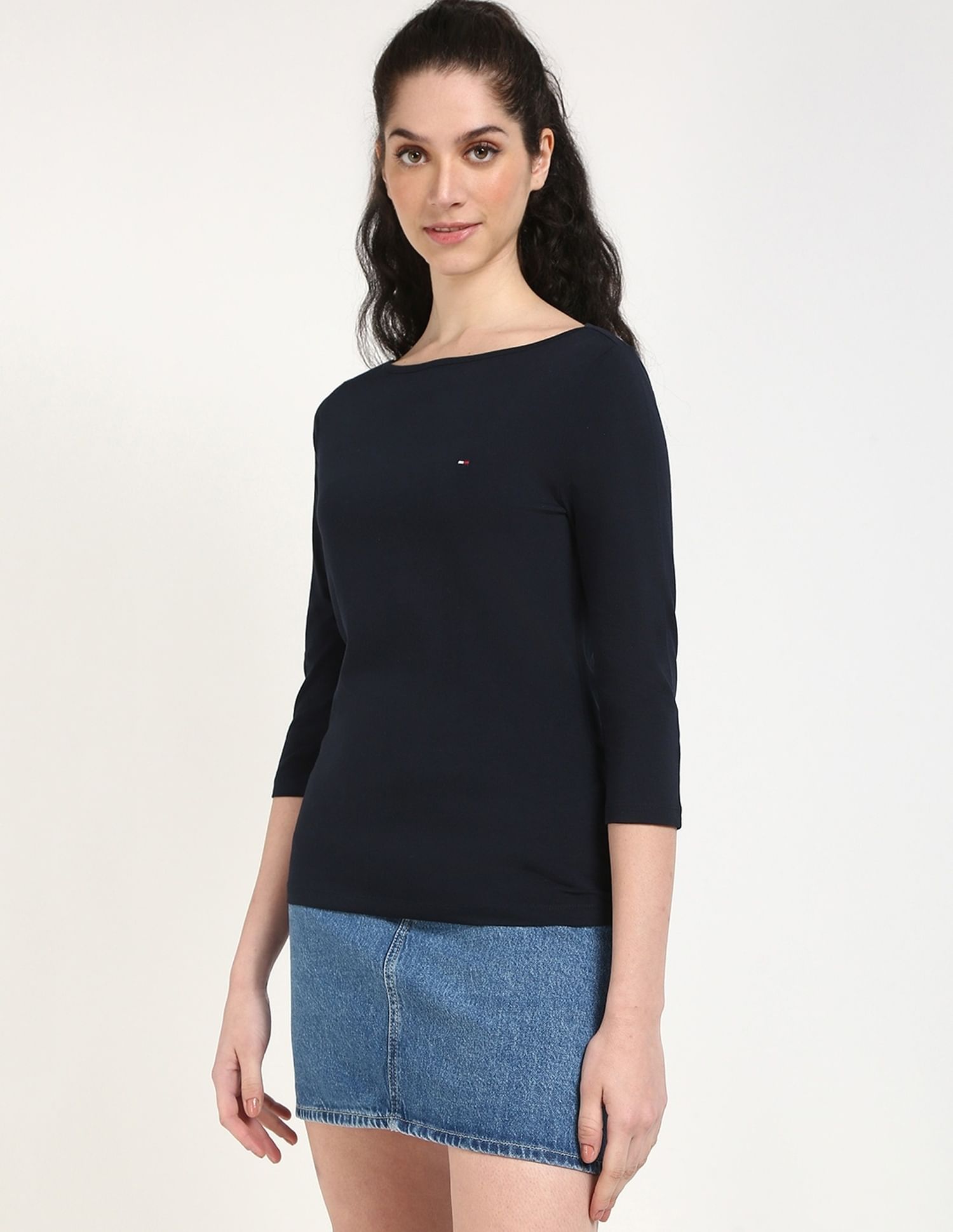Tommy Hilfiger Solid Slim-Fit Cotton T-Shirt