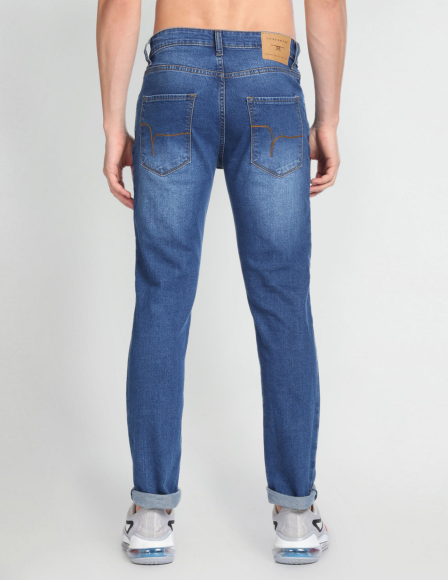 Flying Machine Freddie Slim Straight Fit Stone Wash Jeans