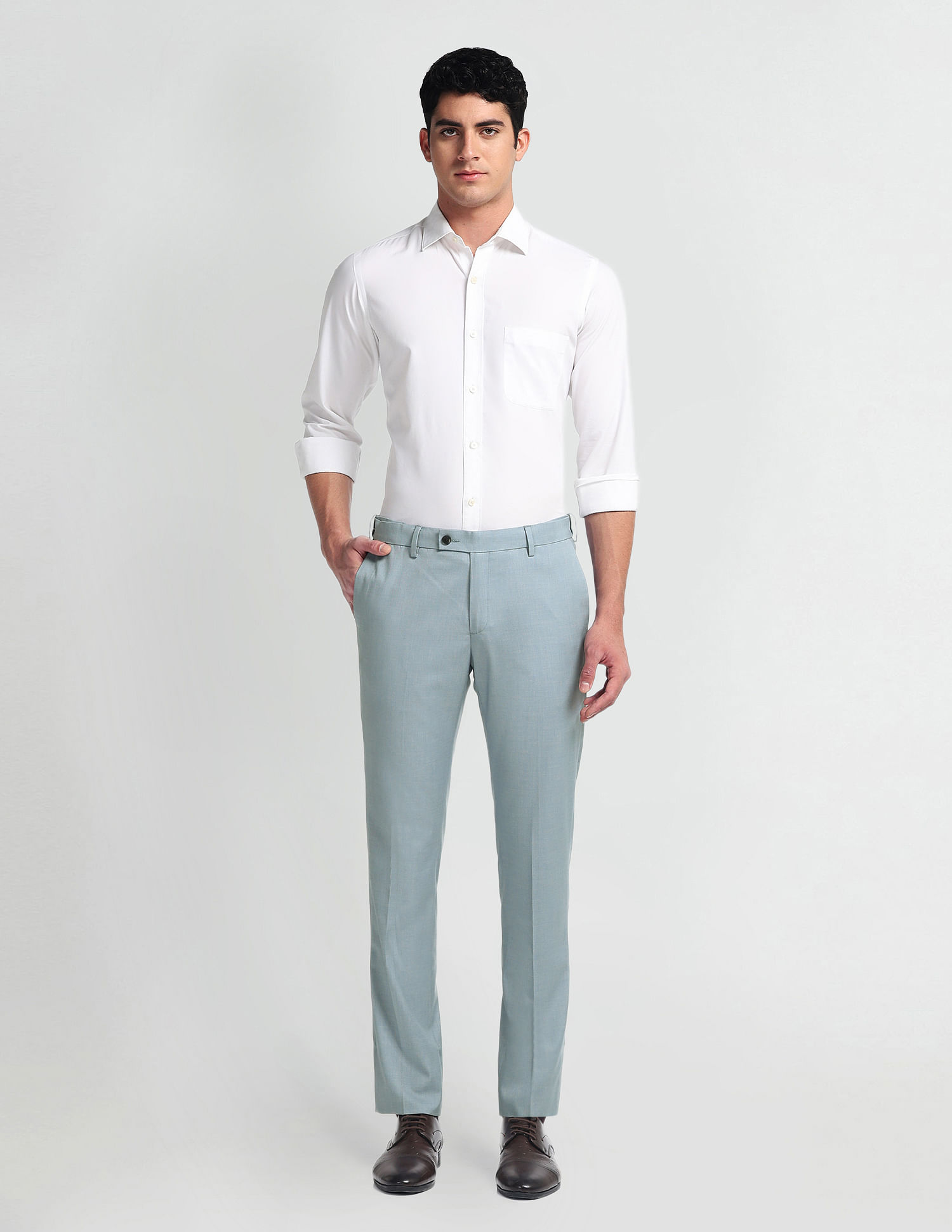 Arrow Heathered Slim Autoflex Trousers