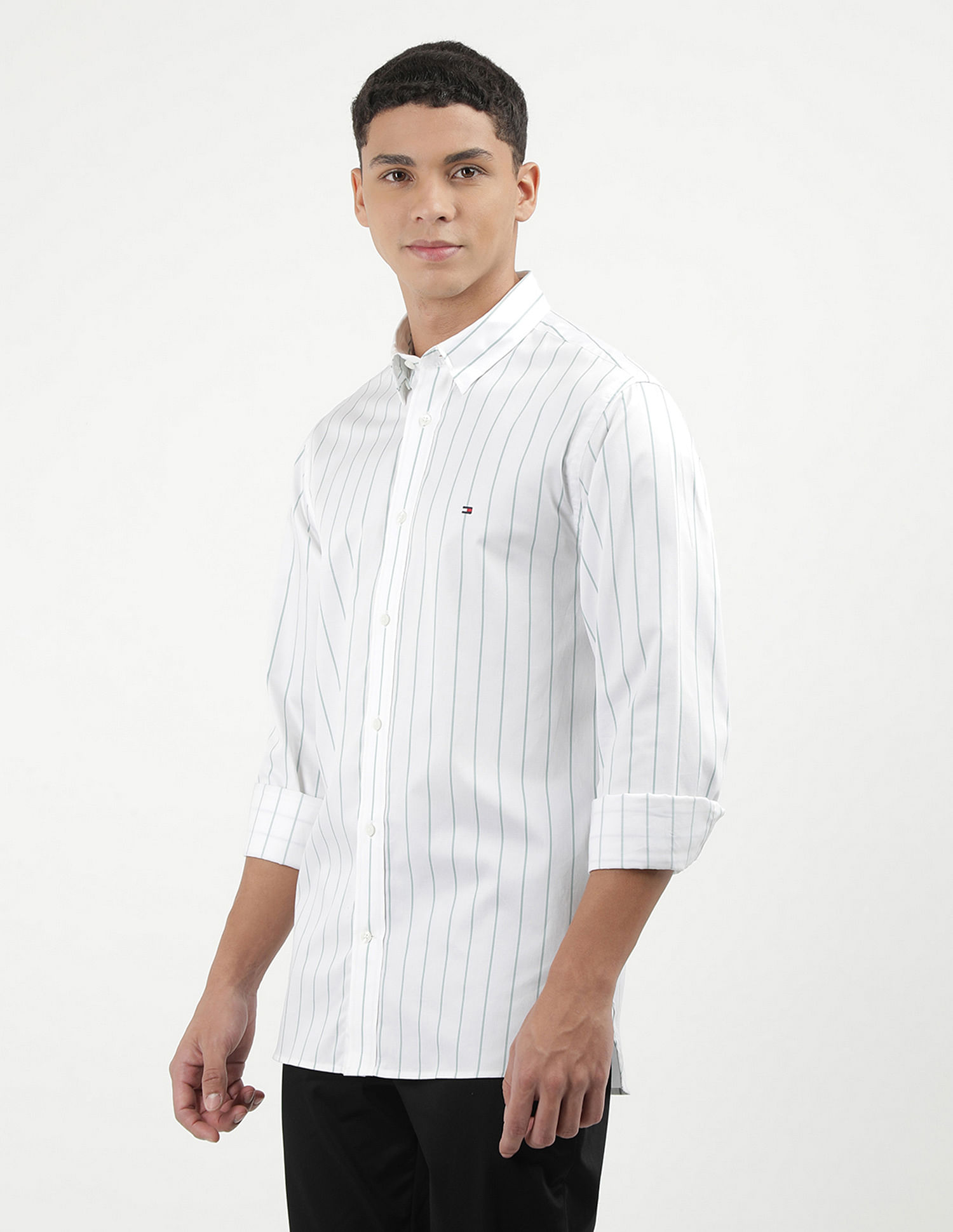 Tommy Hilfiger Vertical Stripe Twill Shirt