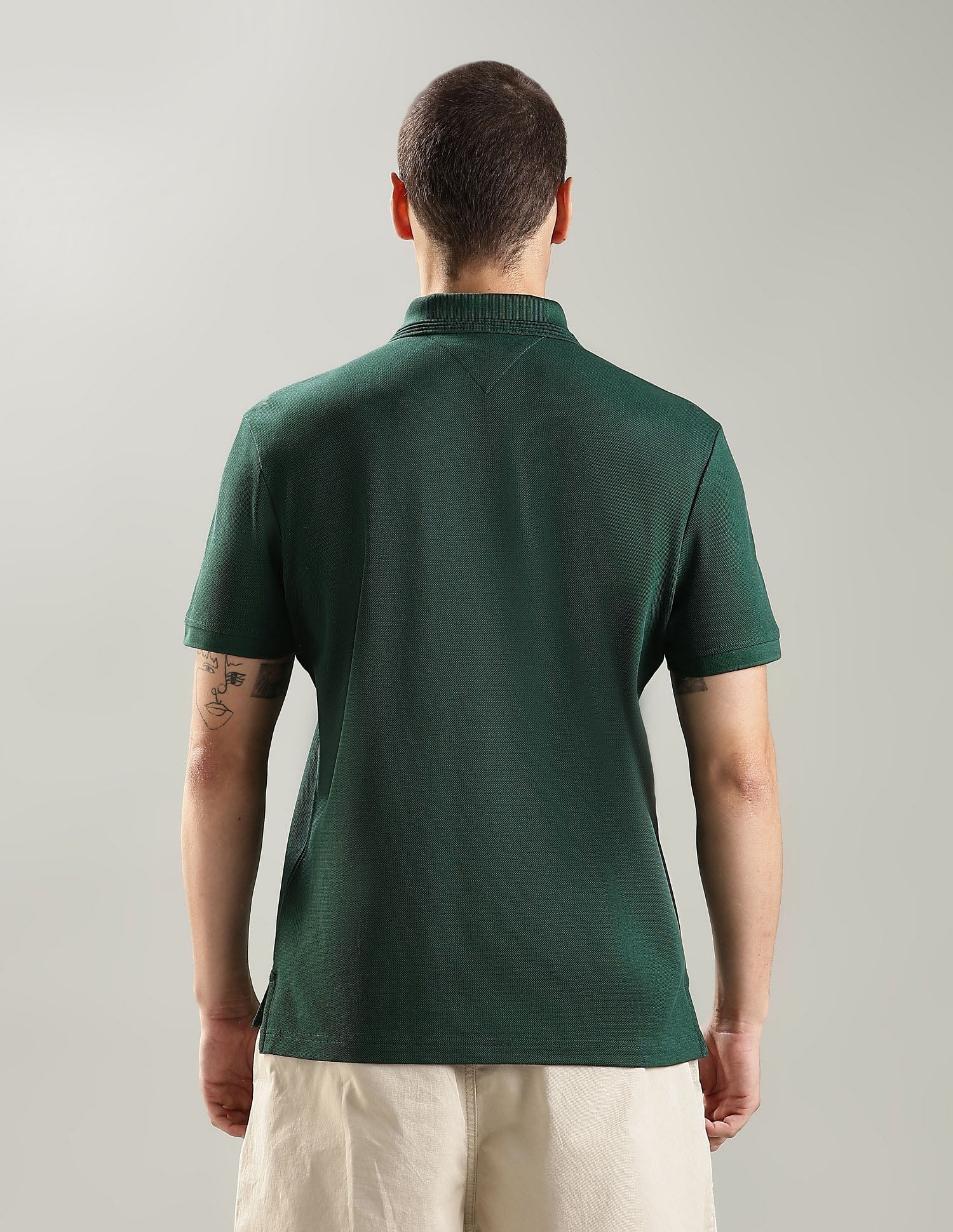 Tommy Hilfiger Embroidered Logo Regular Fit Cotton Polo T-Shirt