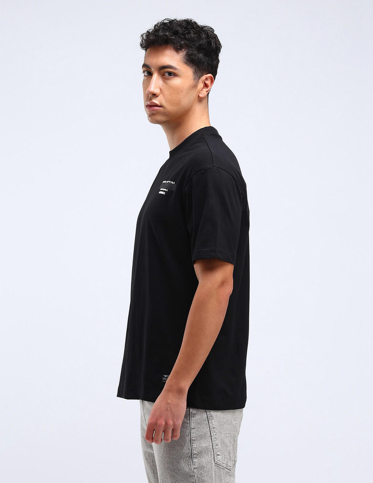 Flying Machine Brand Print Relaxed Fit T-Shirt