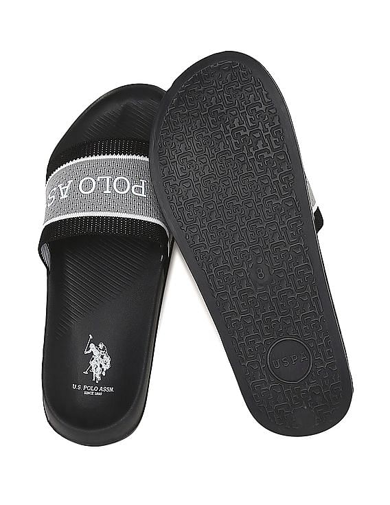 U.S. Polo Assn. Men Patterned Knit Strap Nicholson 3.0 Slides
