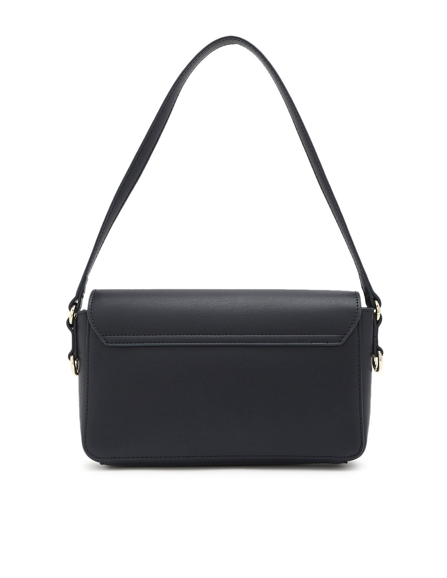 Tommy Hilfiger Solid Black PU Bag