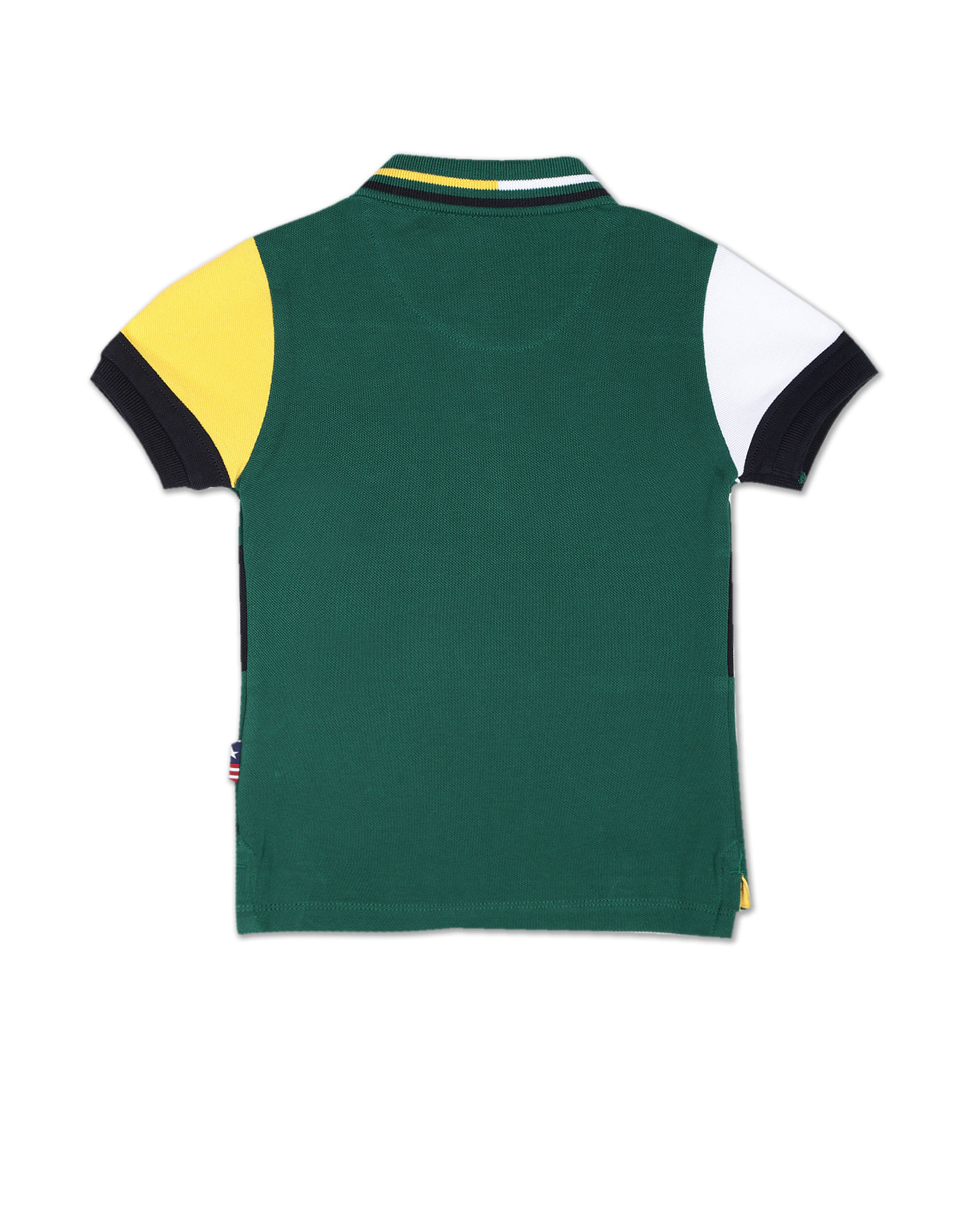 U.S. Polo Assn. Kids Colour Block Cotton Polo Shirt