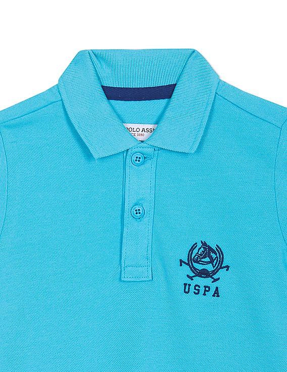 U.S. Polo Assn. Kids Pure Cotton Solid Polo Shirt