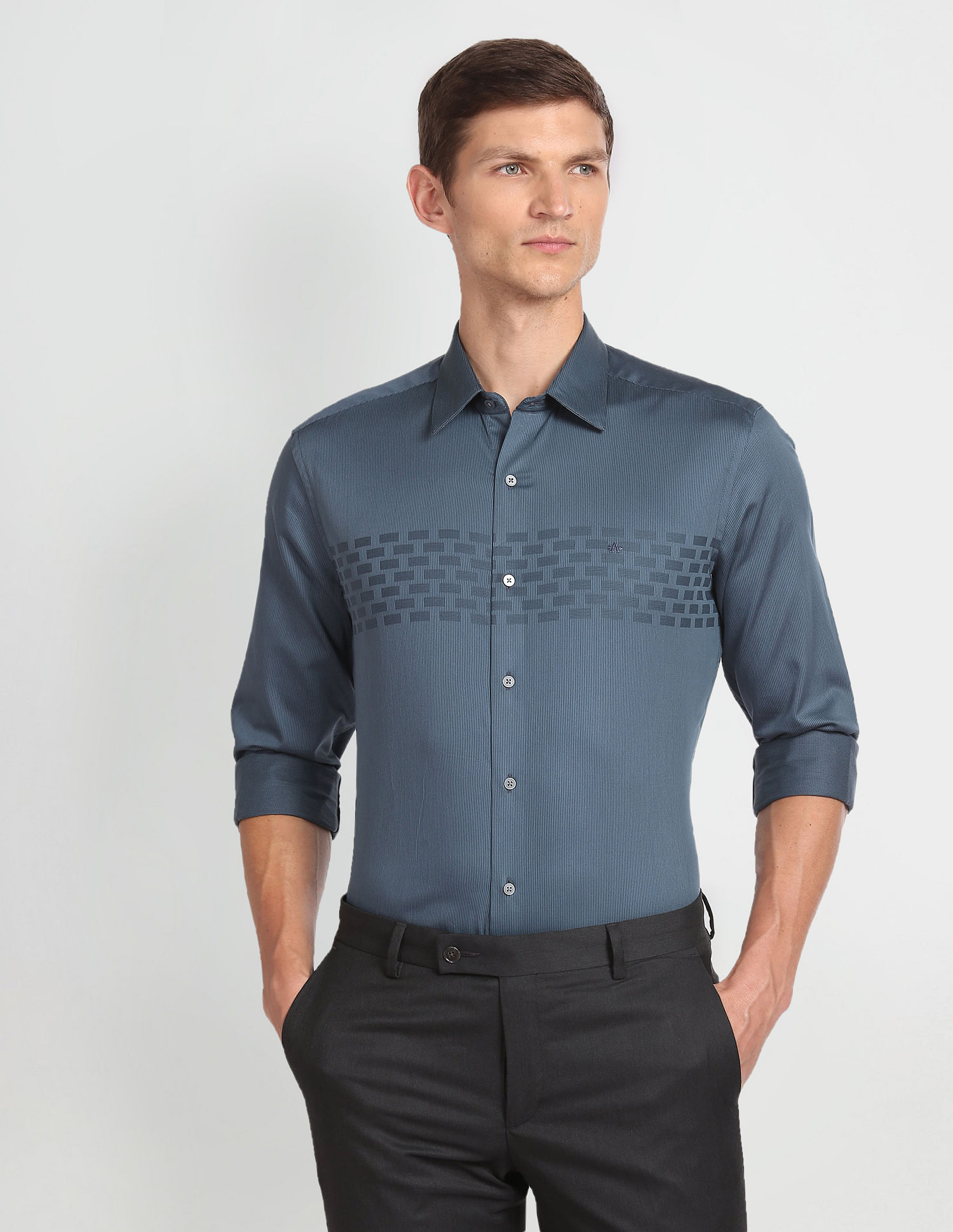 Arrow Newyork Manhattan Slim Fit Dobby Shirt