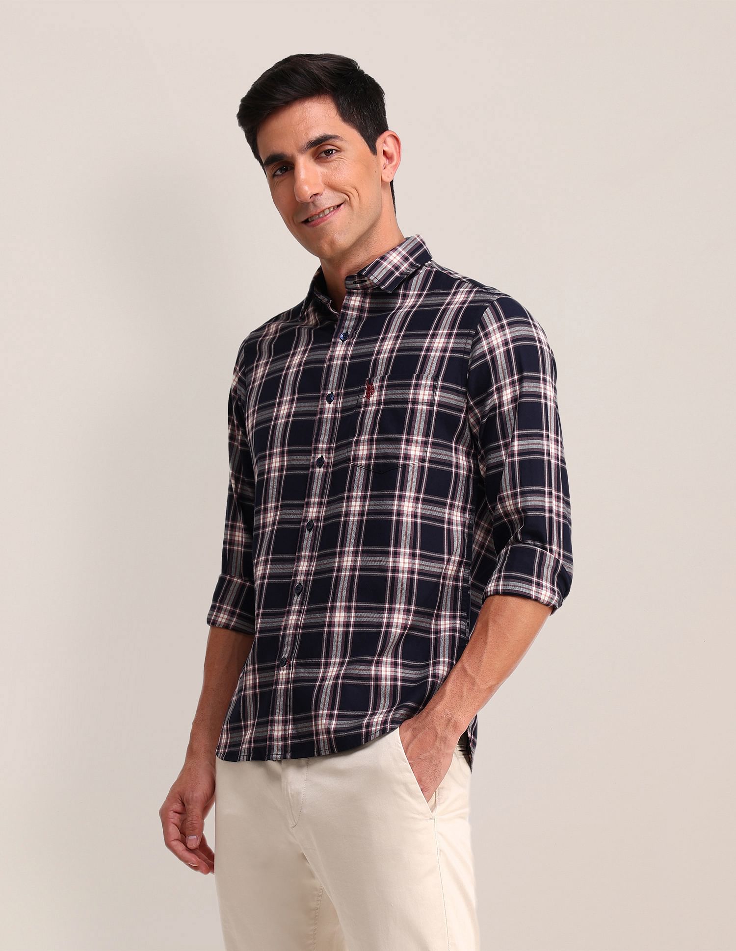 U.S. Polo Assn. Plaid Checked Twill Shirt