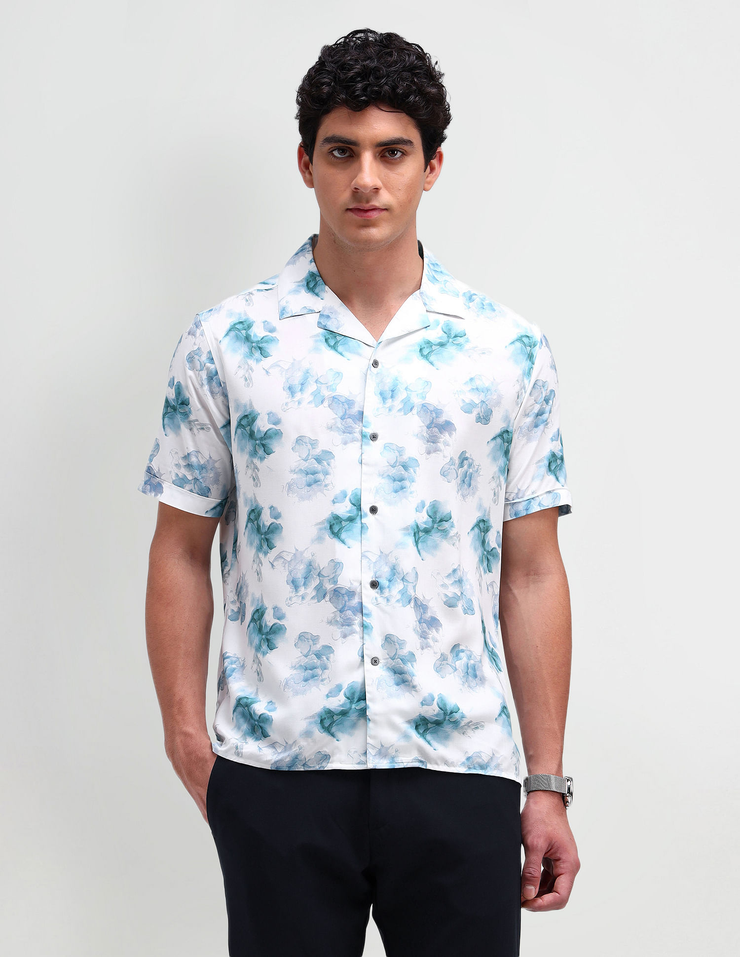 Arrow Newyork Manhattan Slim Fit Floral Shirt