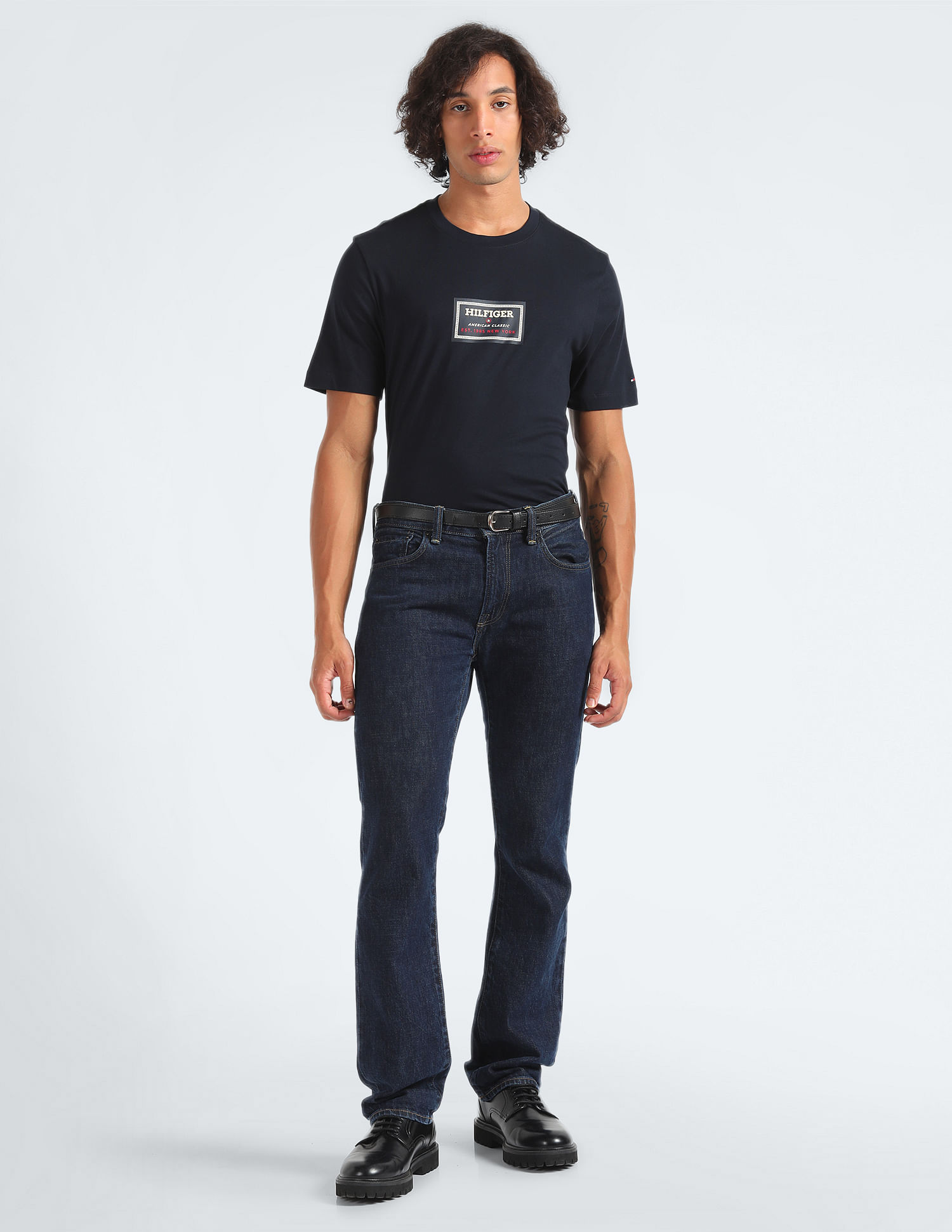 Tommy Hilfiger Label HD Print Cotton T-Shirt