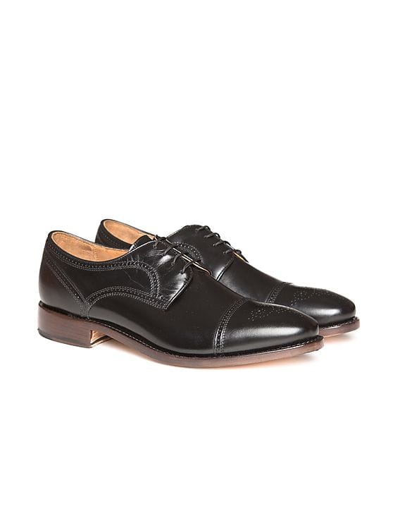 Buy Johnston Murphy Men Cap Toe Brogued Leather Derby Shoes