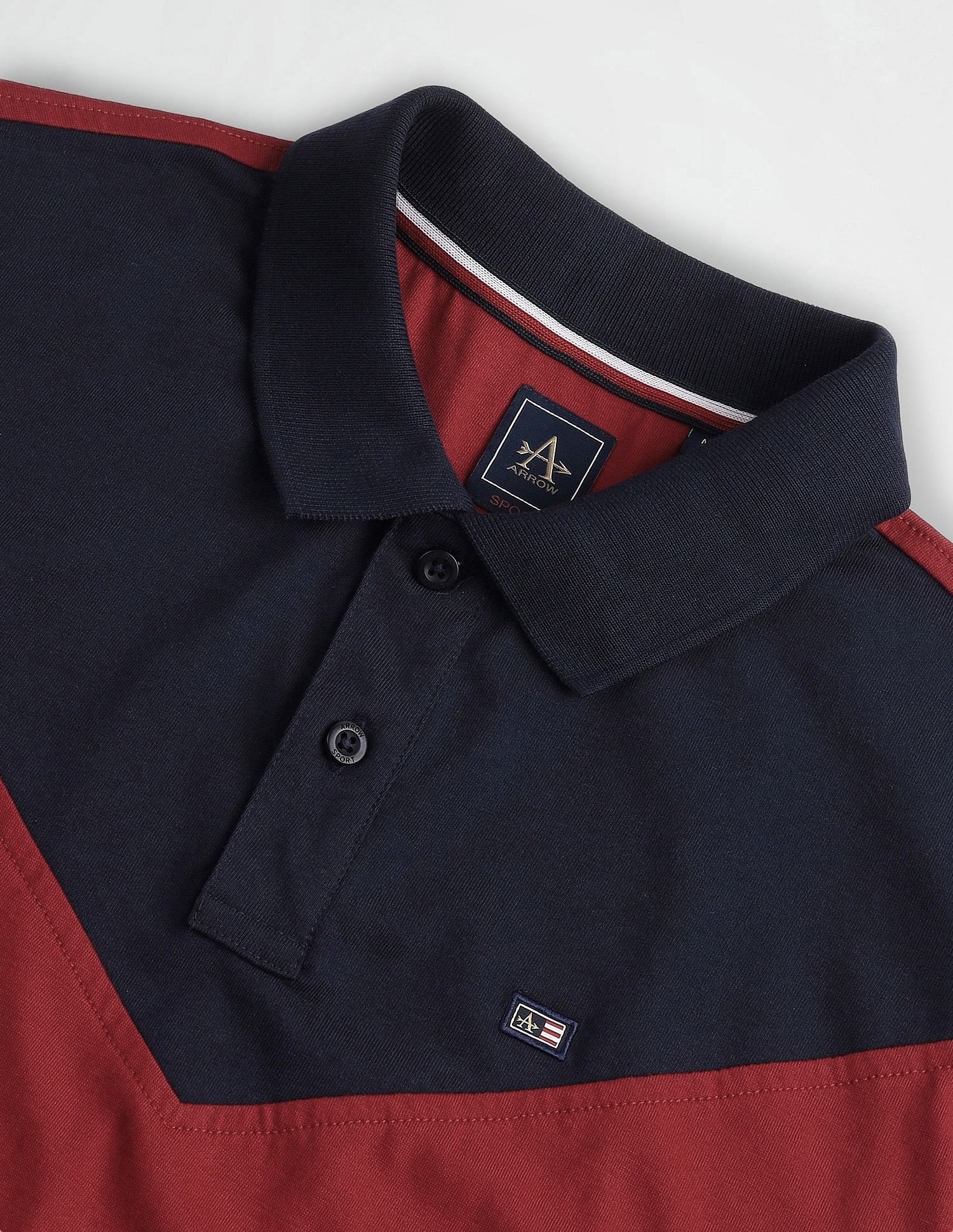Arrow Sport Short Sleeve Colorblock Polo Shirt