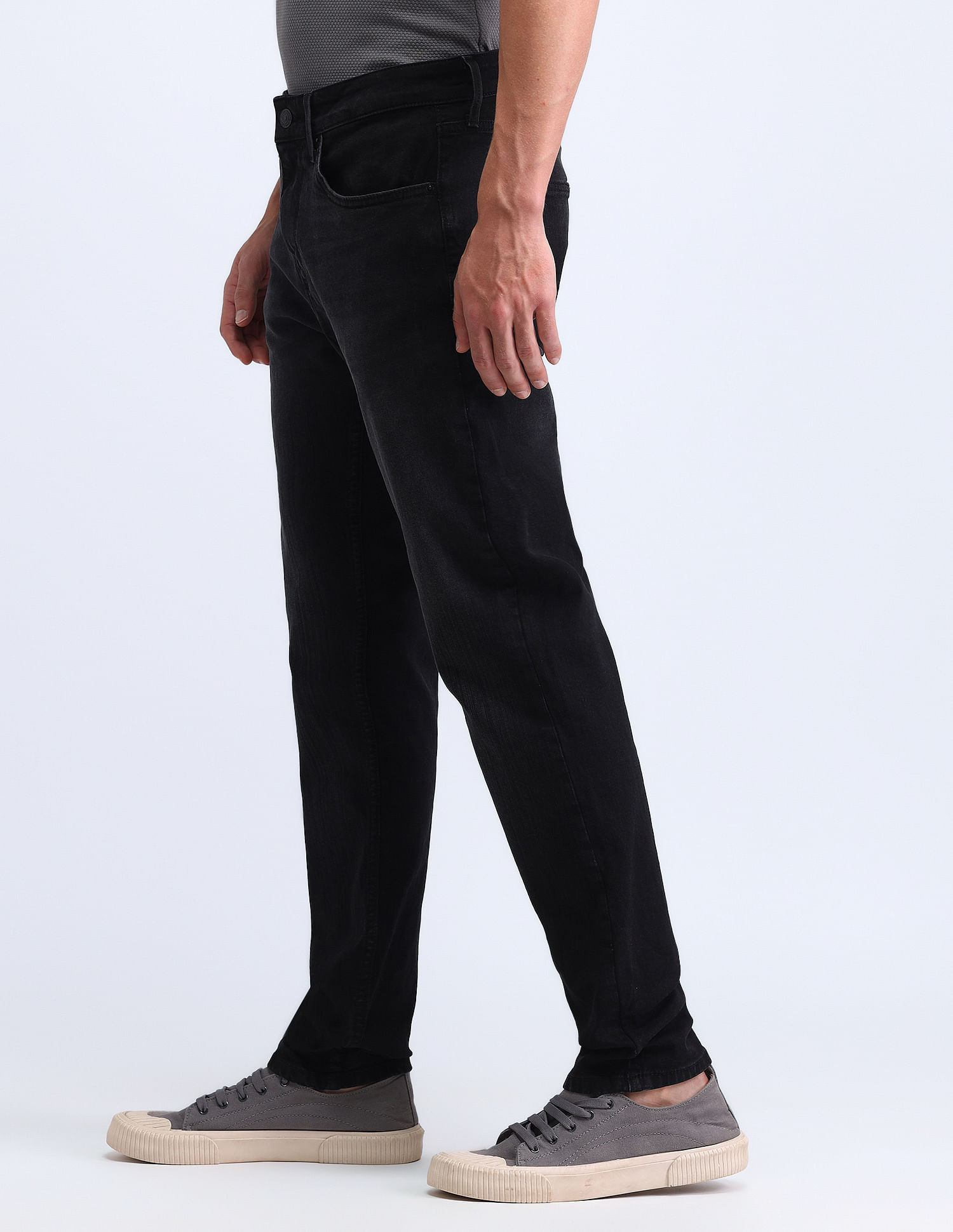 Flying Machine Slash Slim Tapered Jeans
