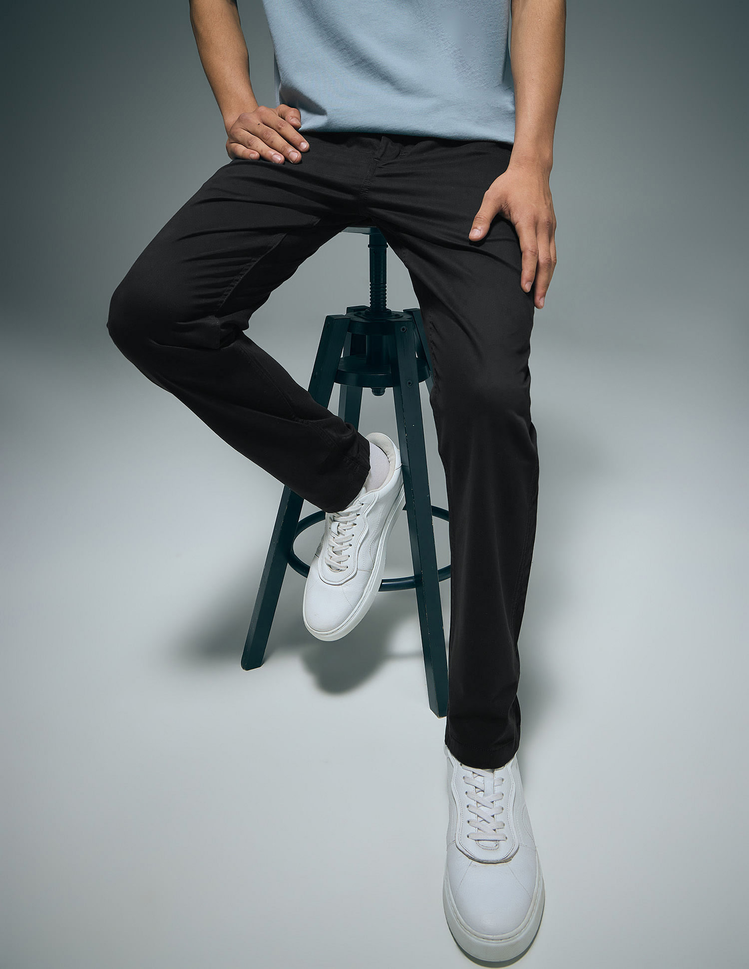 Flying Machine Dobby Solid Trousers