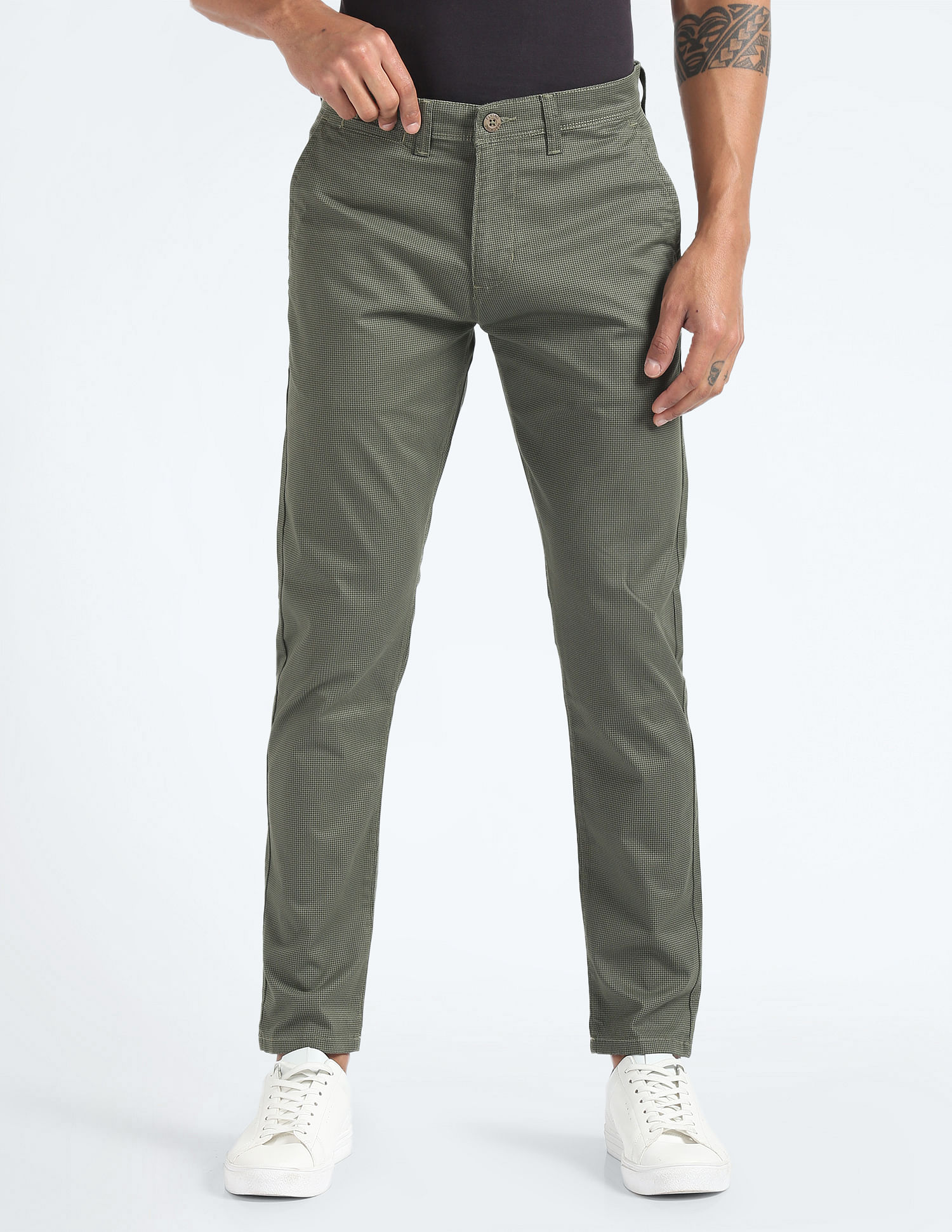 Flying Machine Super Slim Twill Trousers