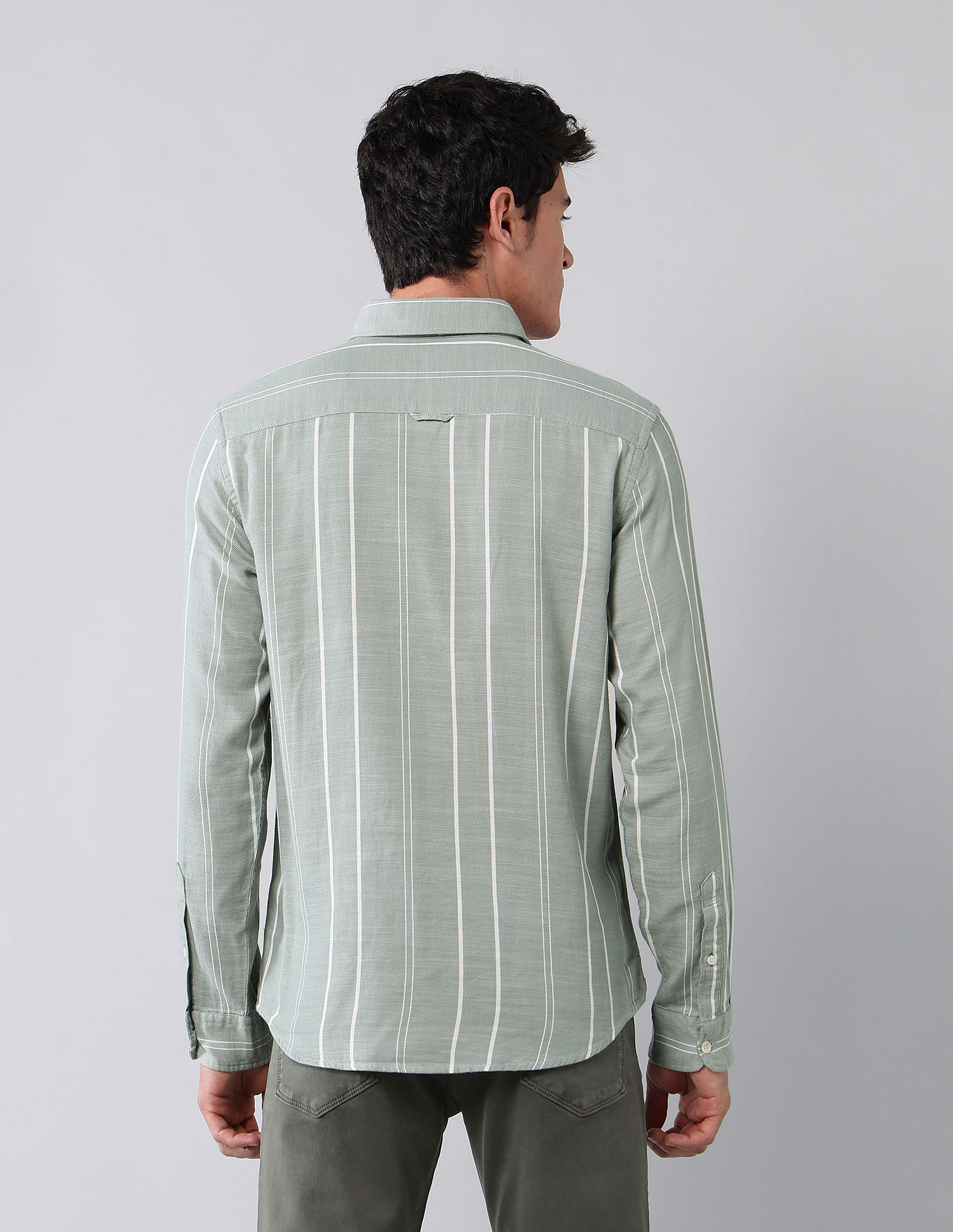 U.S. Polo Assn. Denim Co. Vertical Striped Pure Cotton Shirt