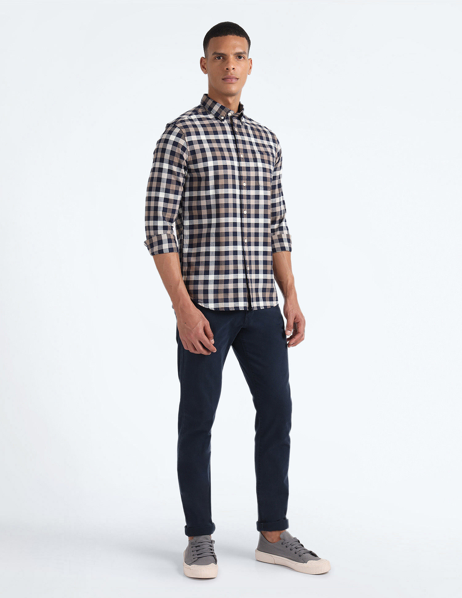 Flying Machine Pure Cotton Check Shirt