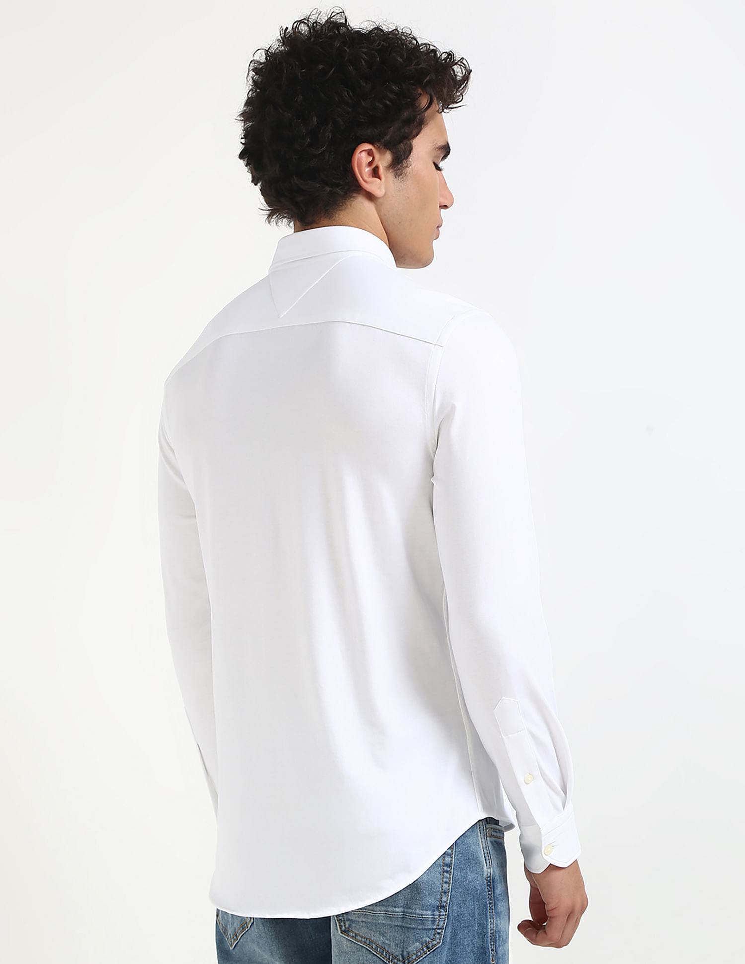 Tommy Hilfiger White Men's Shirt for Crisp Look