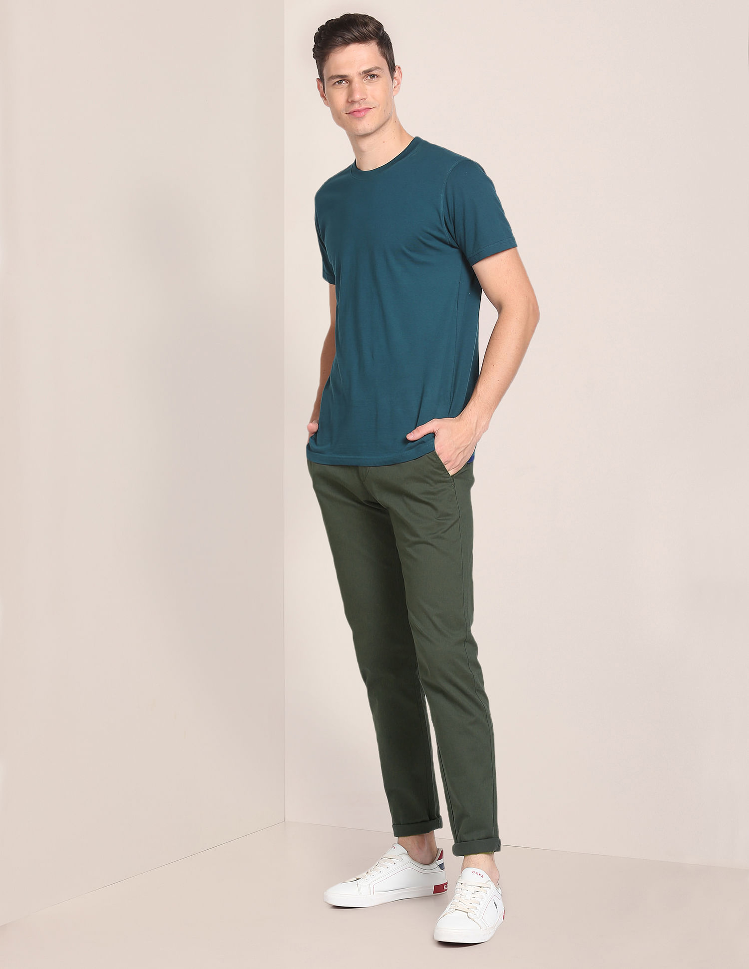 Featherweight Twill Tennis Flat-Front Pants