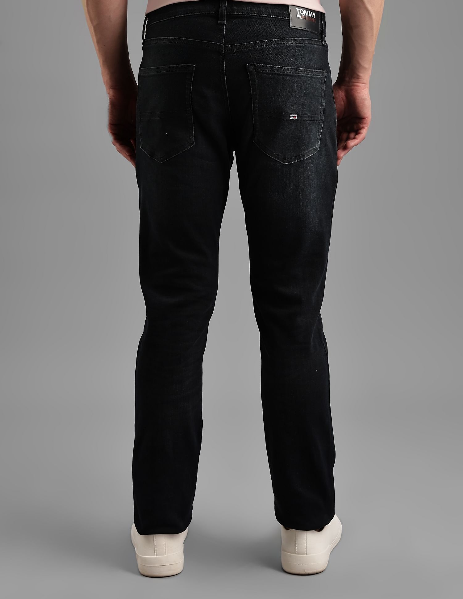 Tommy Hilfiger Mid-Wash Regular-Fit Mid Rise Jeans