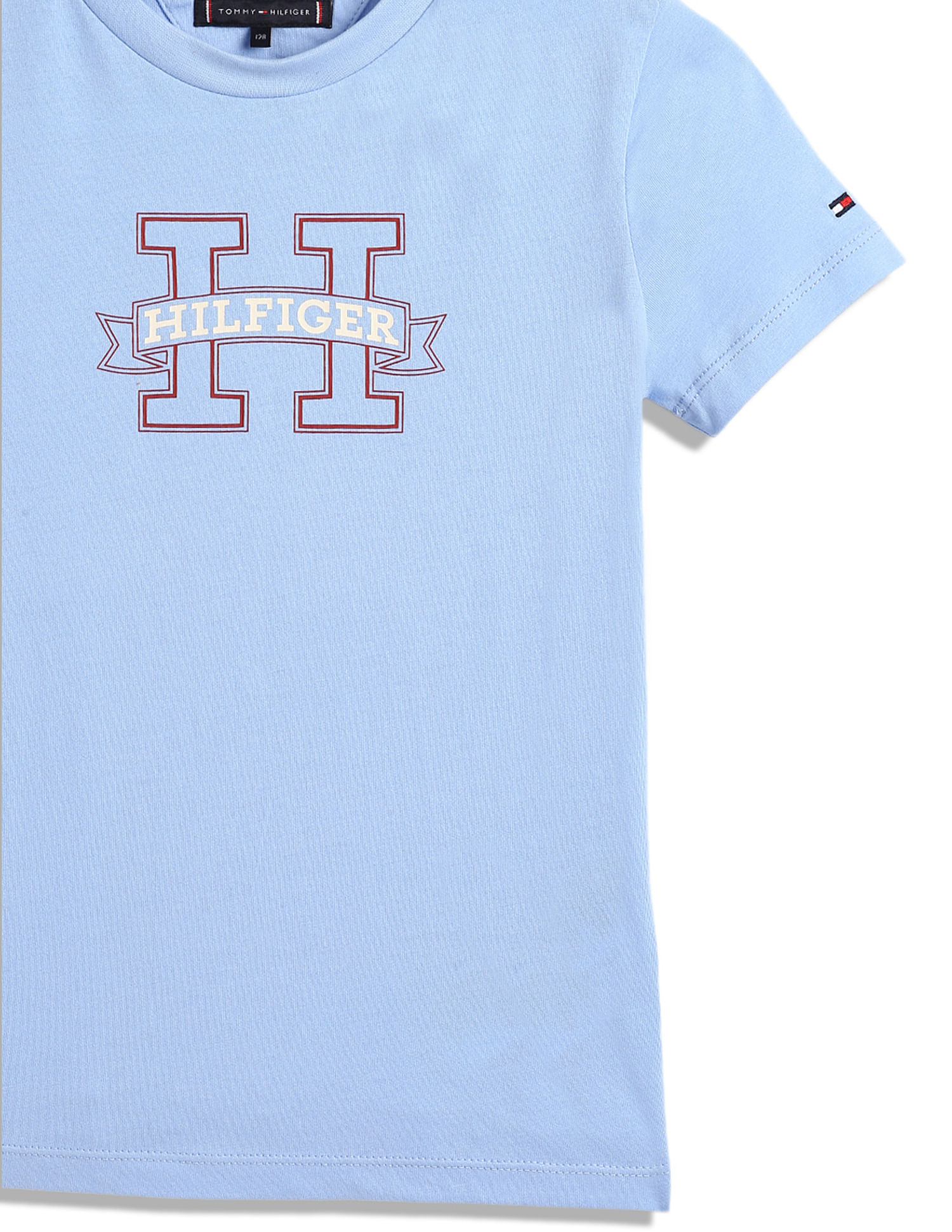 Tommy Hilfiger Kids Boys Brand Printed Regular T-Shirt