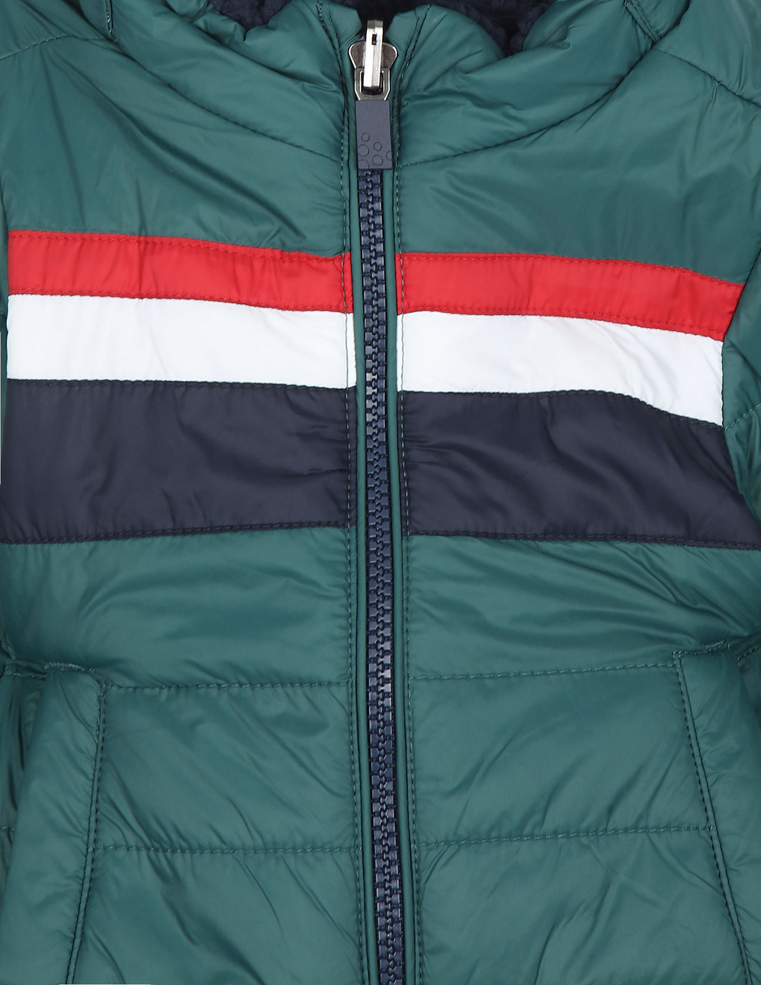 U.S. Polo Assn. Kids Hooded Reversible Jacket