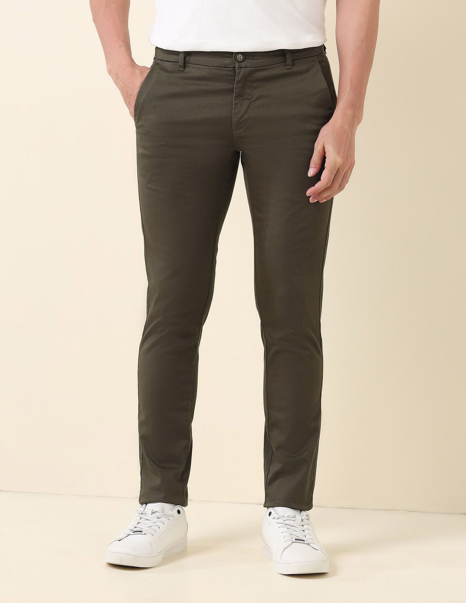 U.S. Polo Assn. Austin Slim Fit Mid Rise Trousers