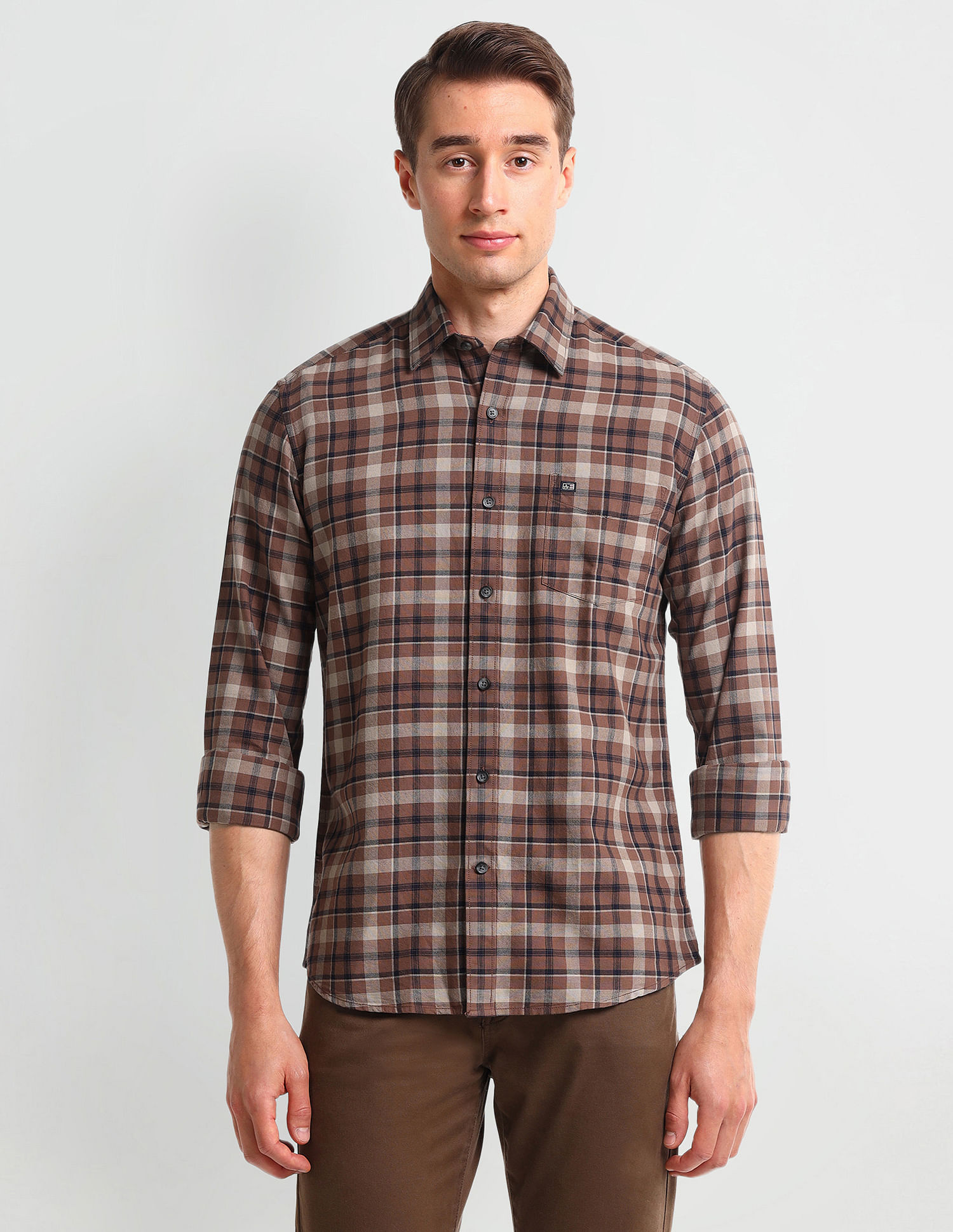 Arrow Sport Tartan Checked Oxford Shirt