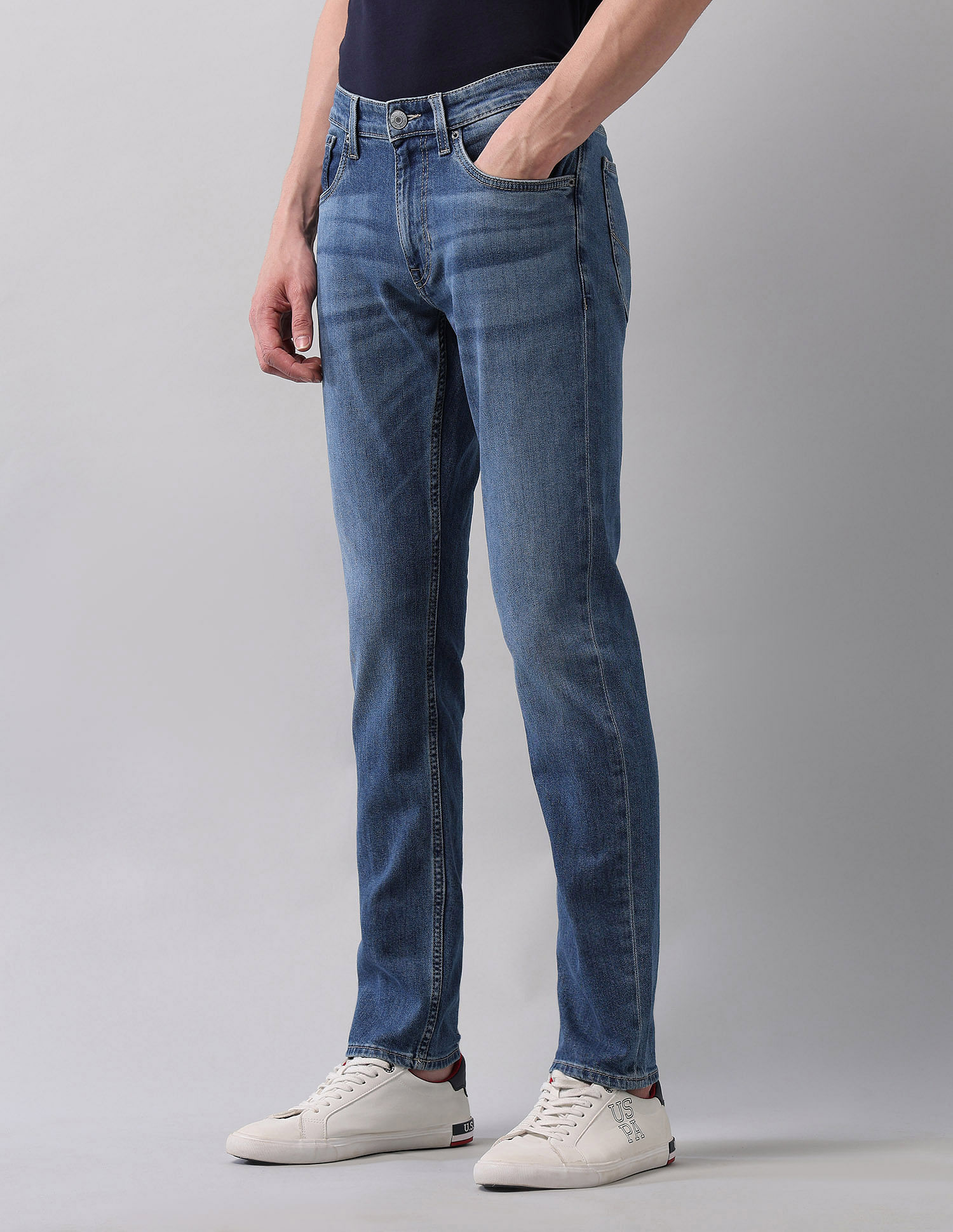 U.S. Polo Assn. Denim Co. Brandon Slim Tapered Fit Blue Jeans