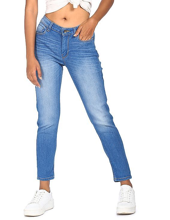 flying machine skinny women blue jeans