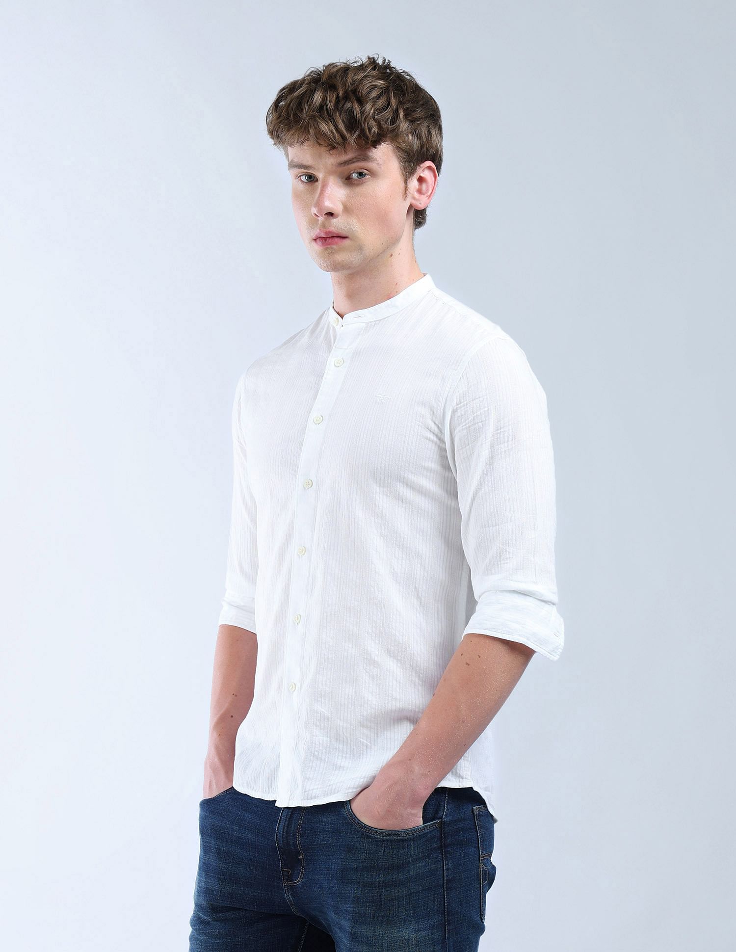 Flying Machine Pure Cotton Color Of Home Shirt