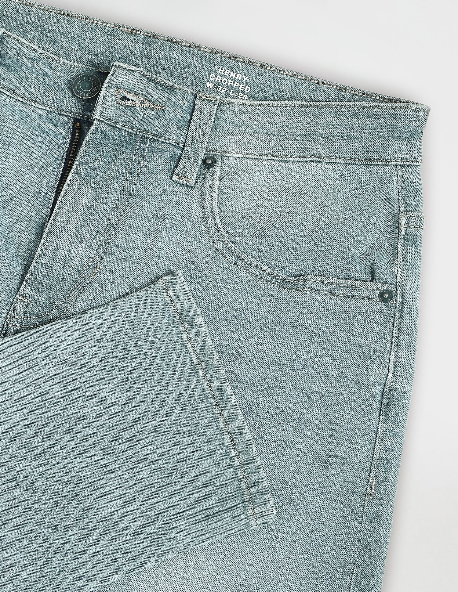 U.S. Polo Assn. Denim Co. Henry Cropped Fit Blue Jeans