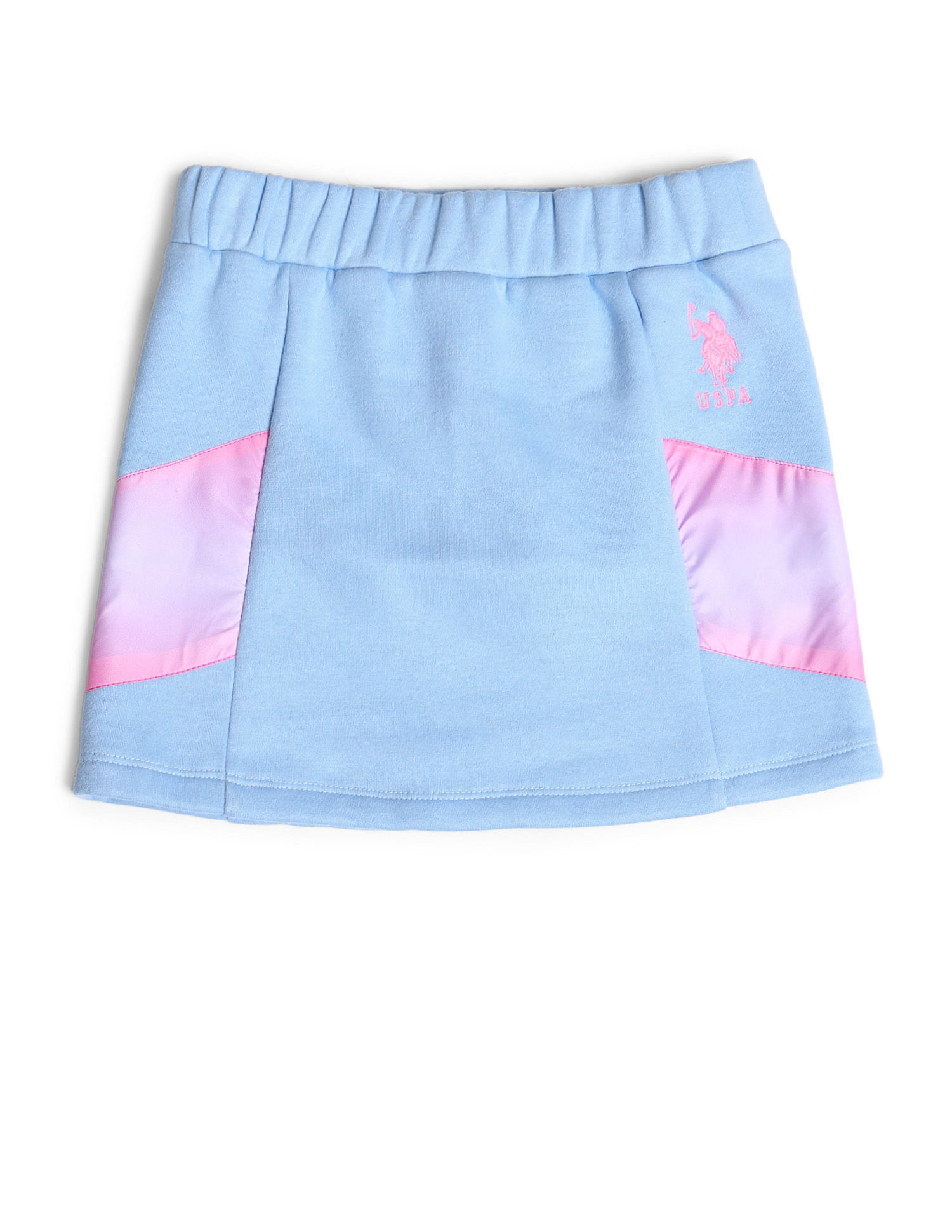 U.S. Polo Assn. Kids Girls A-line Pure Cotton Skirt