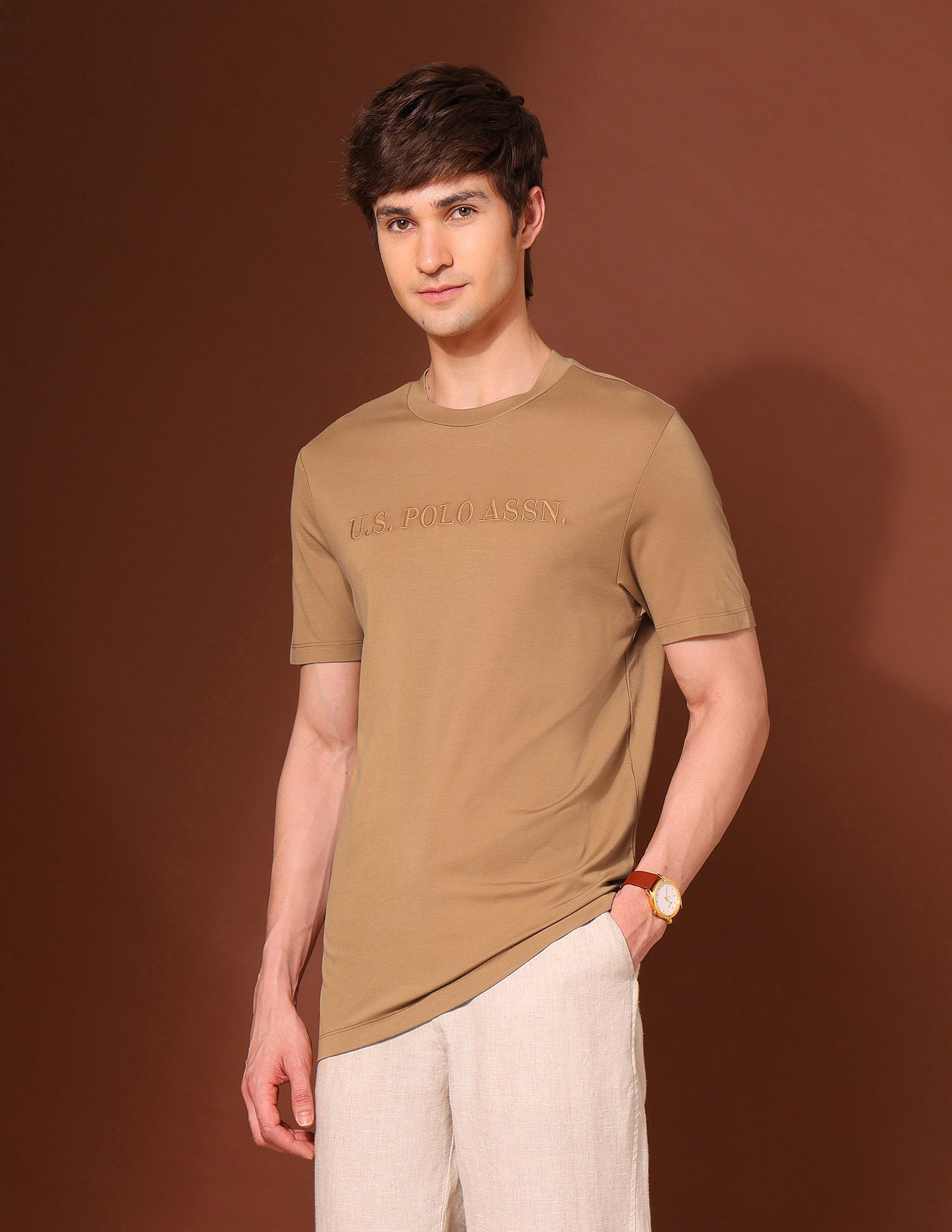 U.S. Polo Assn. Brand Embroidered Classic T-Shirt