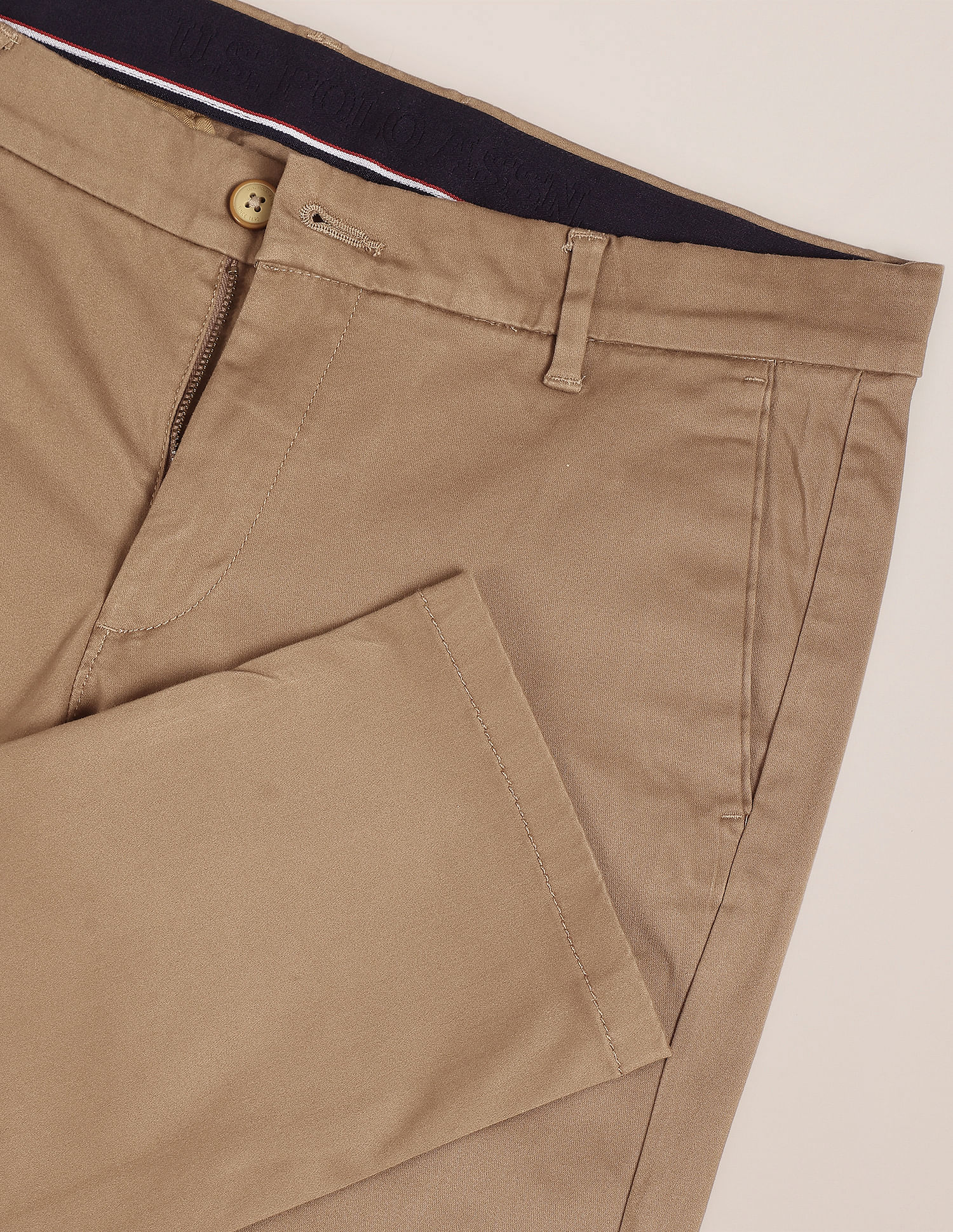 U.S. Polo Assn. Mid Rise Solid Trousers