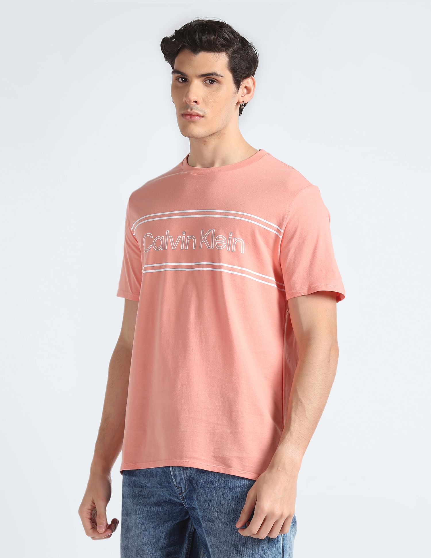 Calvin Klein Pure Cotton Brand Print T-Shirt