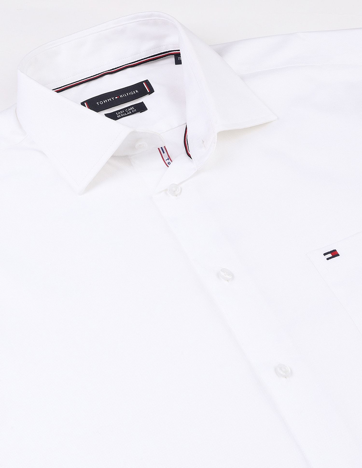 Tommy Hilfiger Solid Engineered Regular Shirt