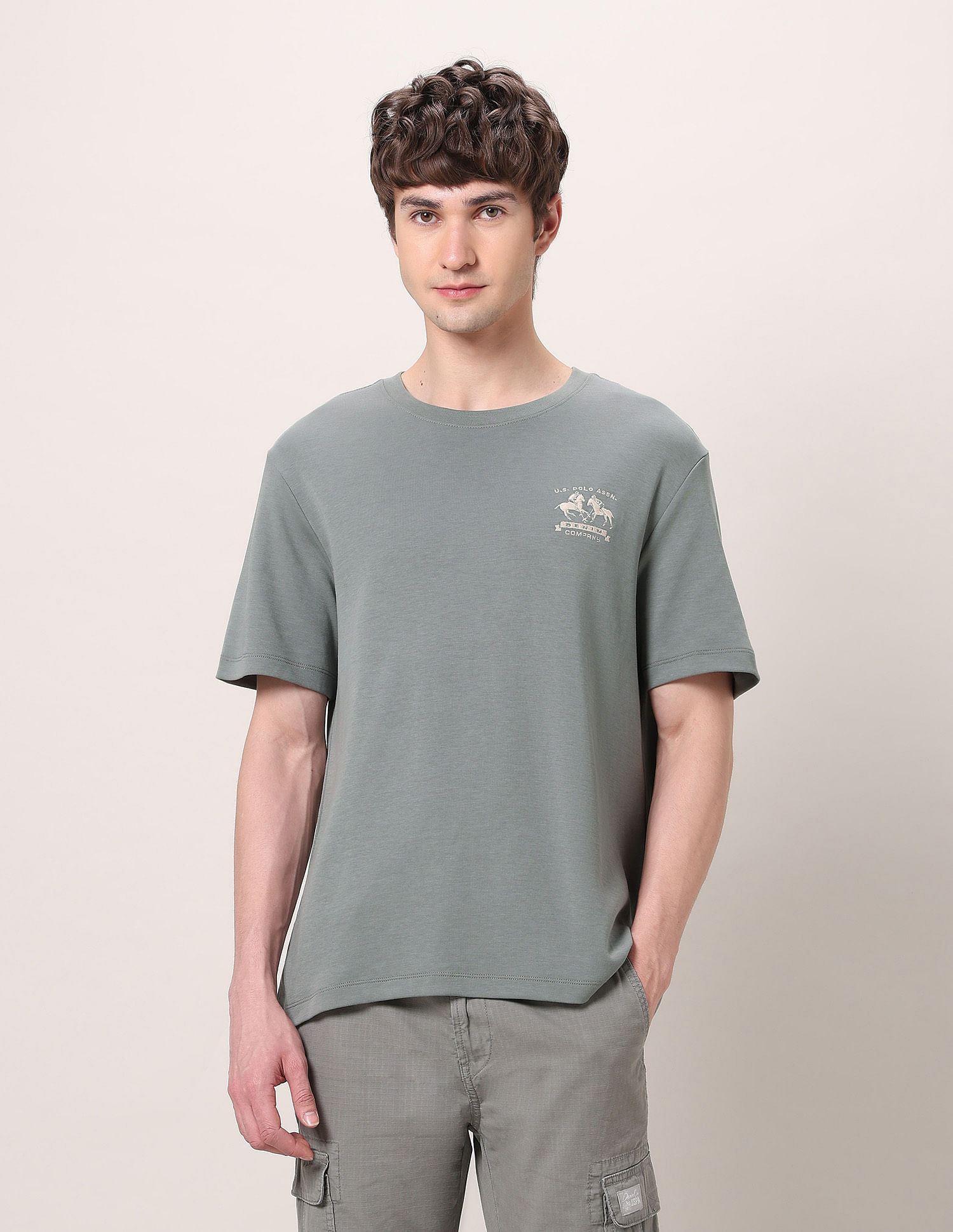 U.S. Polo Assn. Denim Co. Relaxed Fit Pure Cotton T-Shirt