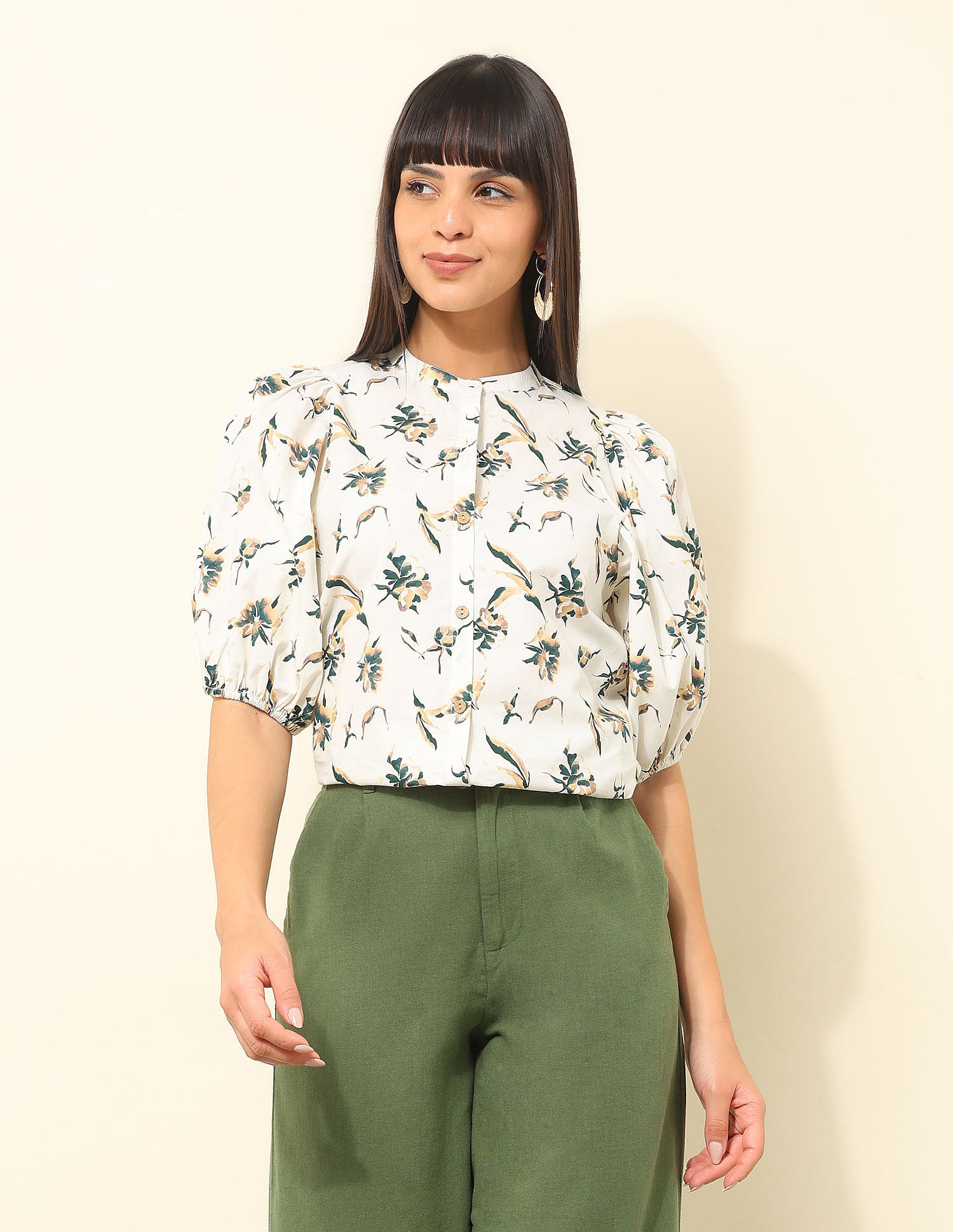 U.S. Polo Assn. Women Floral Printed Regular fit Shirt