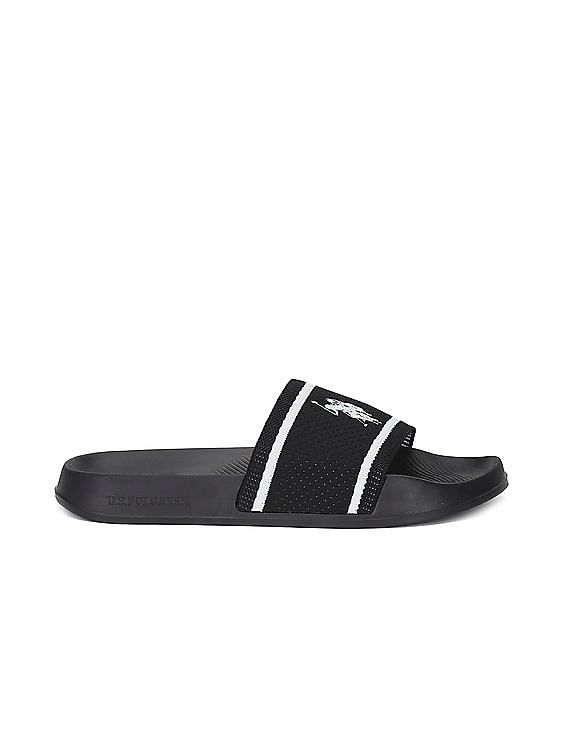 U.S. Polo Assn. Men Knit Upper Logo Evander 2.0 Slides