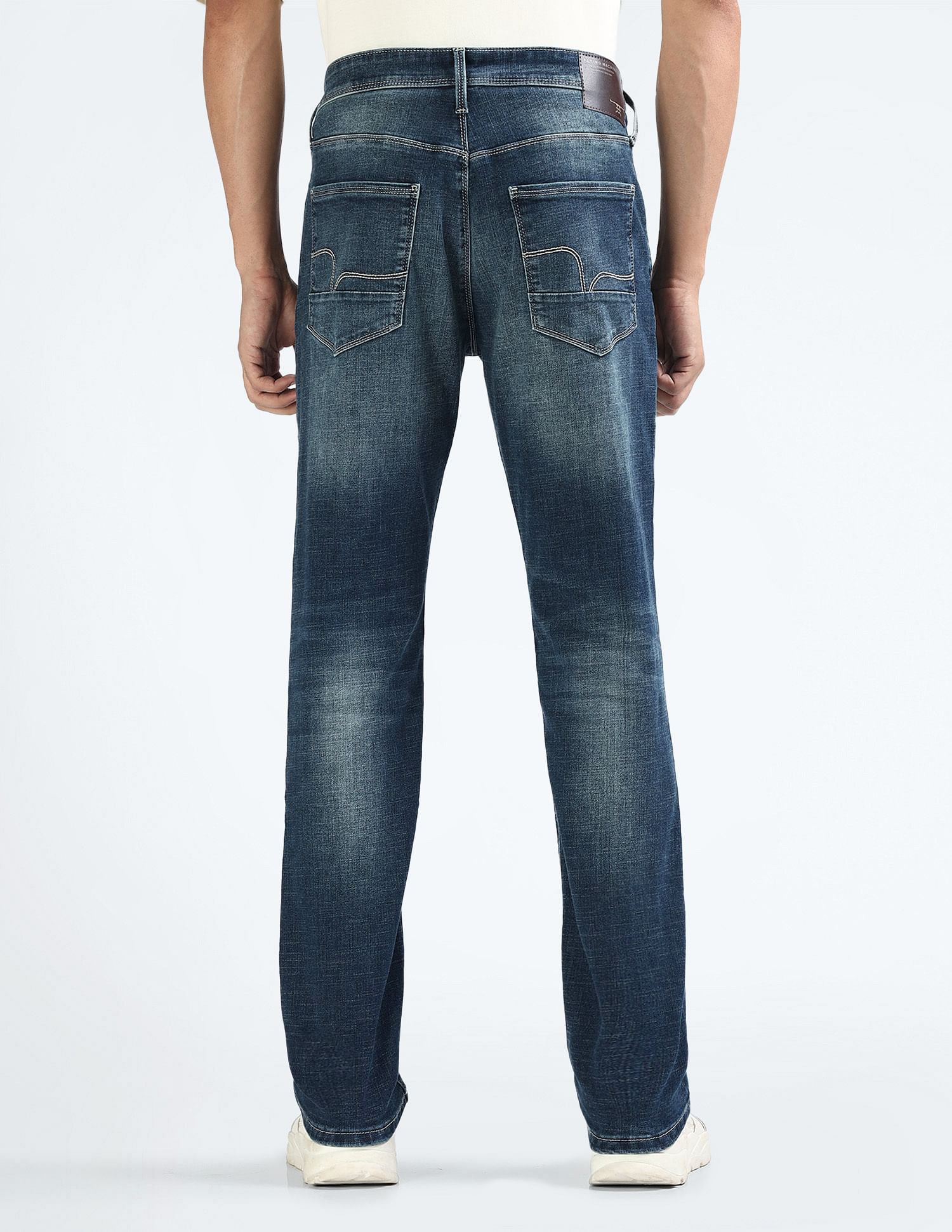 Flying Machine Freddie Slim Straight Stone Wash Jeans