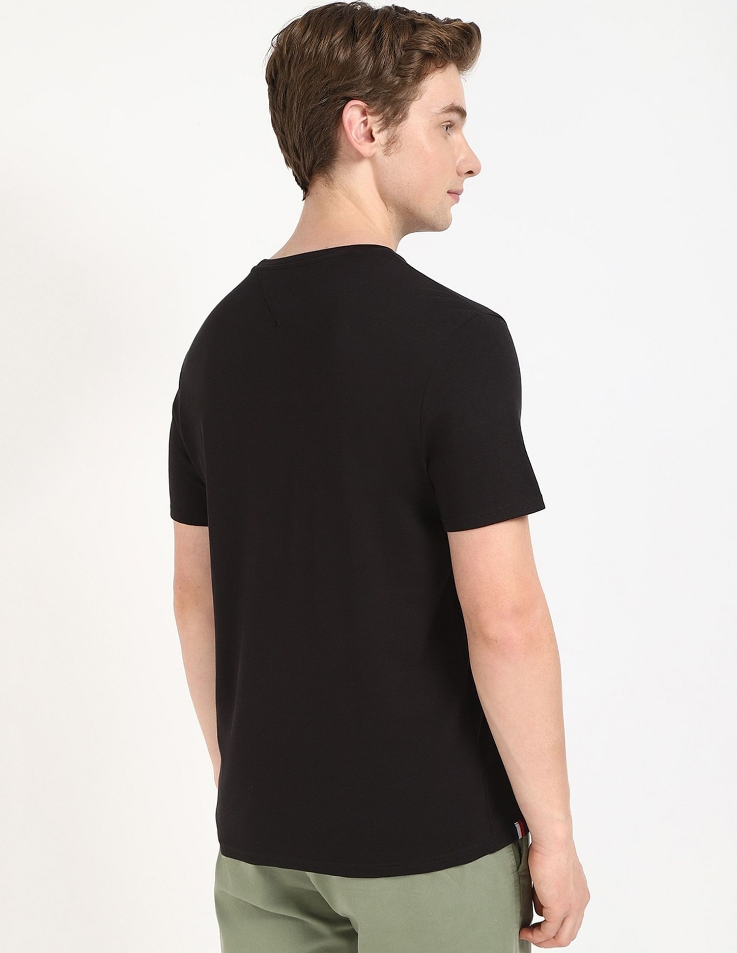 Tommy Hilfiger Solid Regular-Fit Cotton T-Shirt
