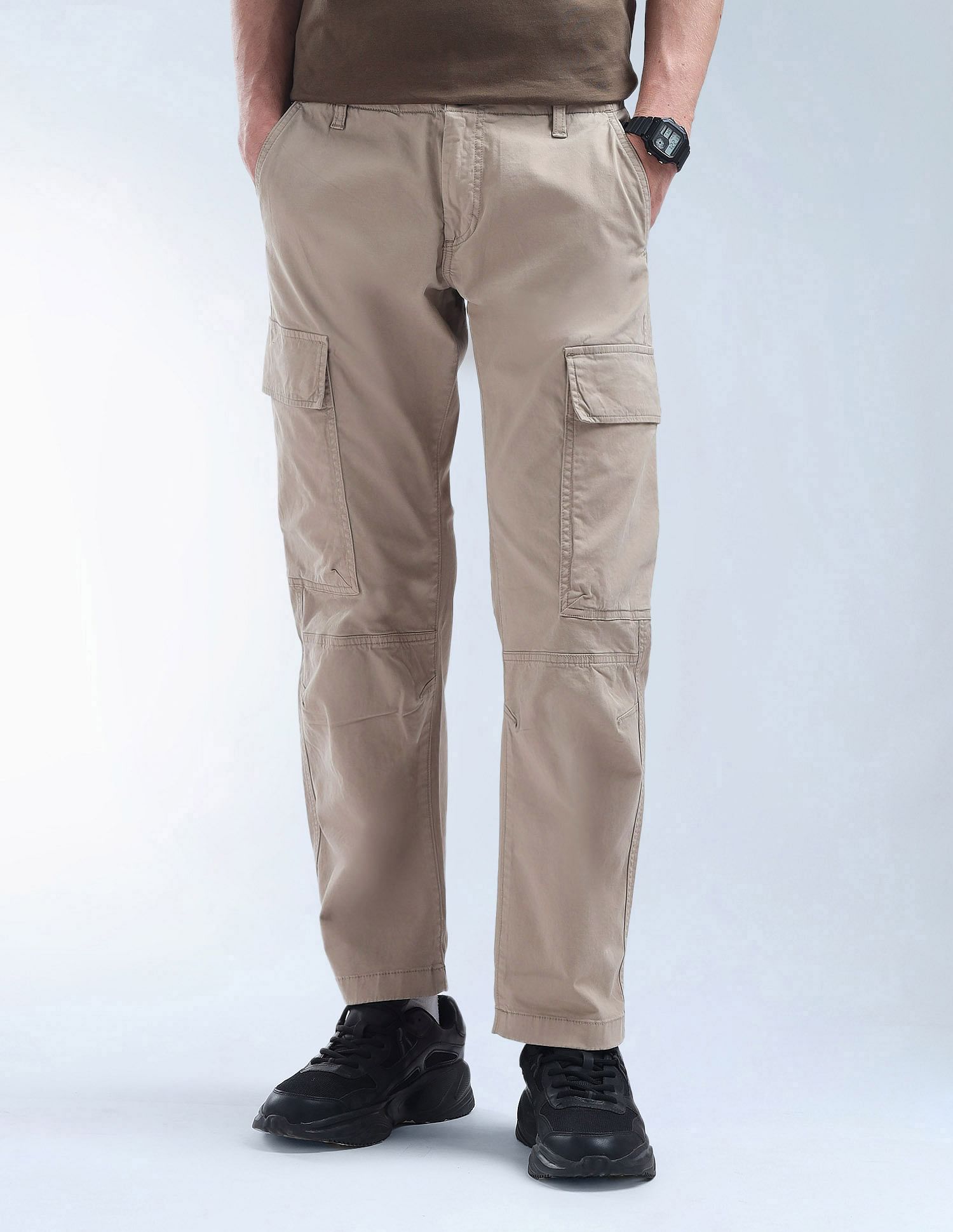 Flying Machine Relaxed Tapered Fit Twill Cargo