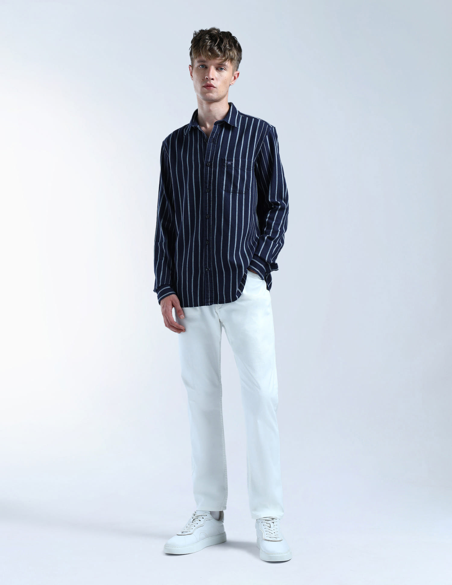 Buy Flying Machine Vertical Striped Original Shirt - NNNOW.com