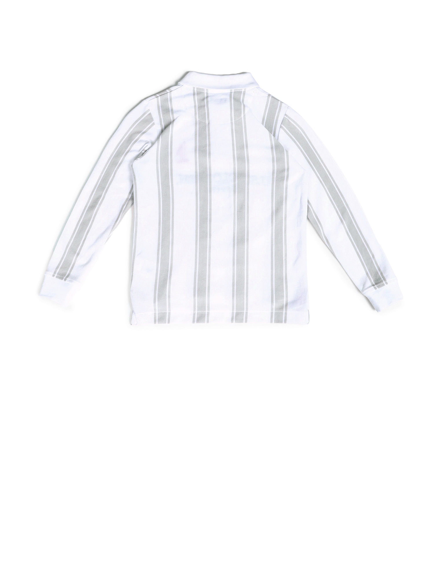 U.S. Polo Assn. Kids Boys Vertical Striped Regular Fit Polo Shirt